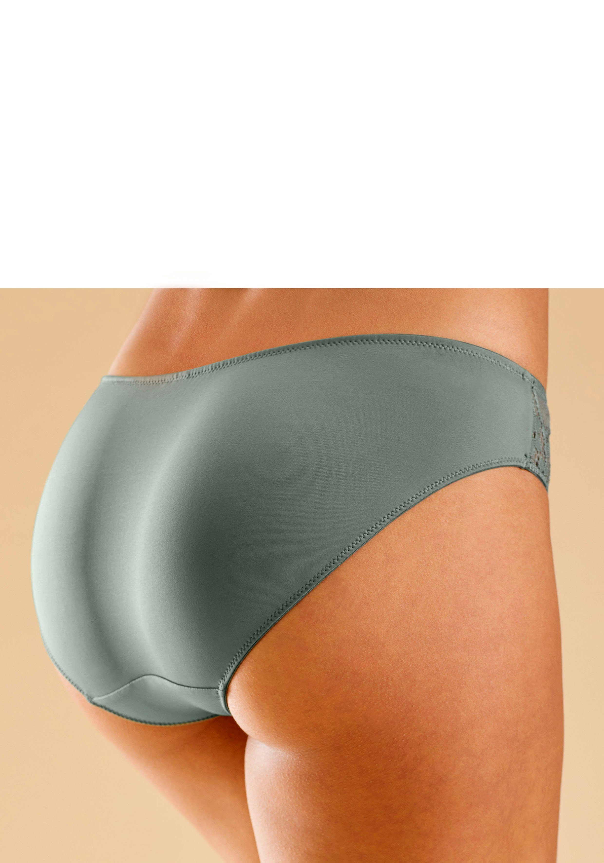 Petite fleur Slip met iets transparante jacquard-kant aan beide kanten opzij (3 stuks)