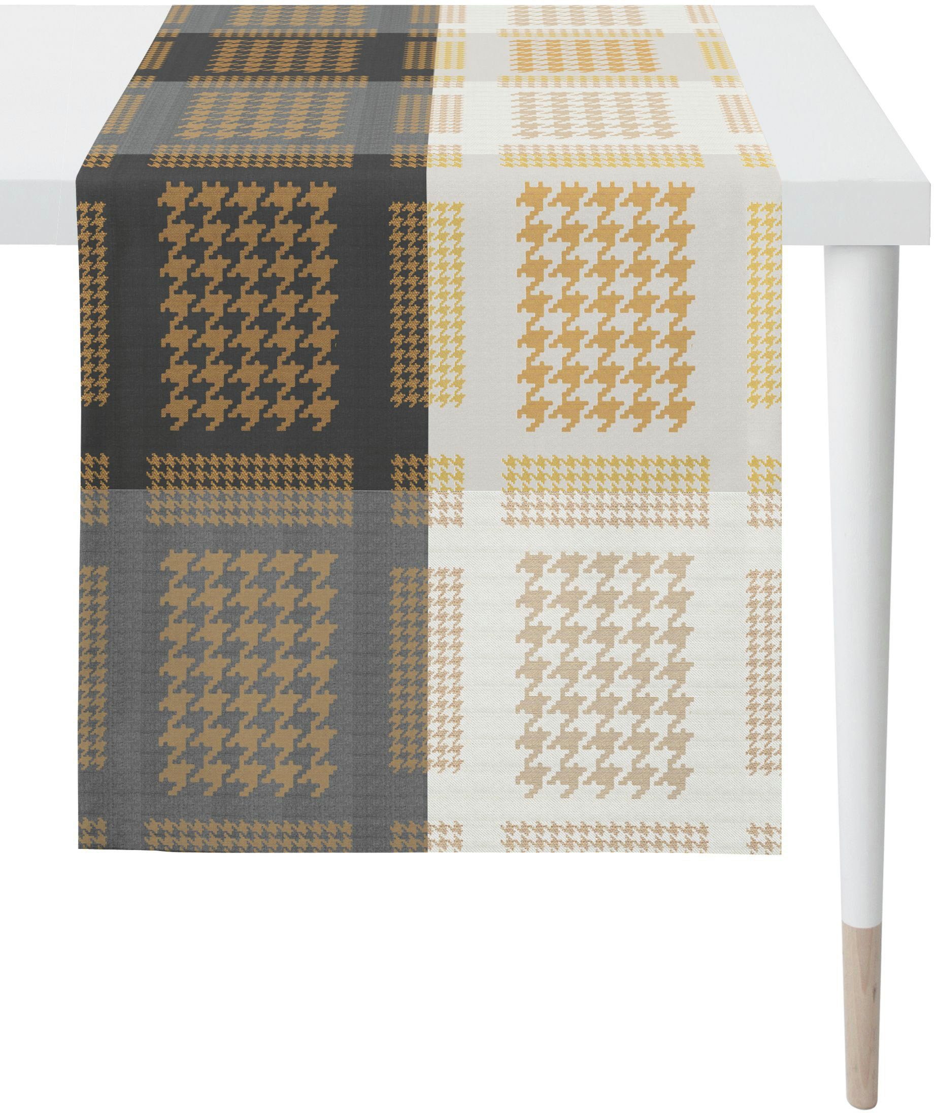 APELT Tafelloper Alexis, LOFT STYLE, jacquard (1 stuk) tafelkleden maat 44x140 cm grijs