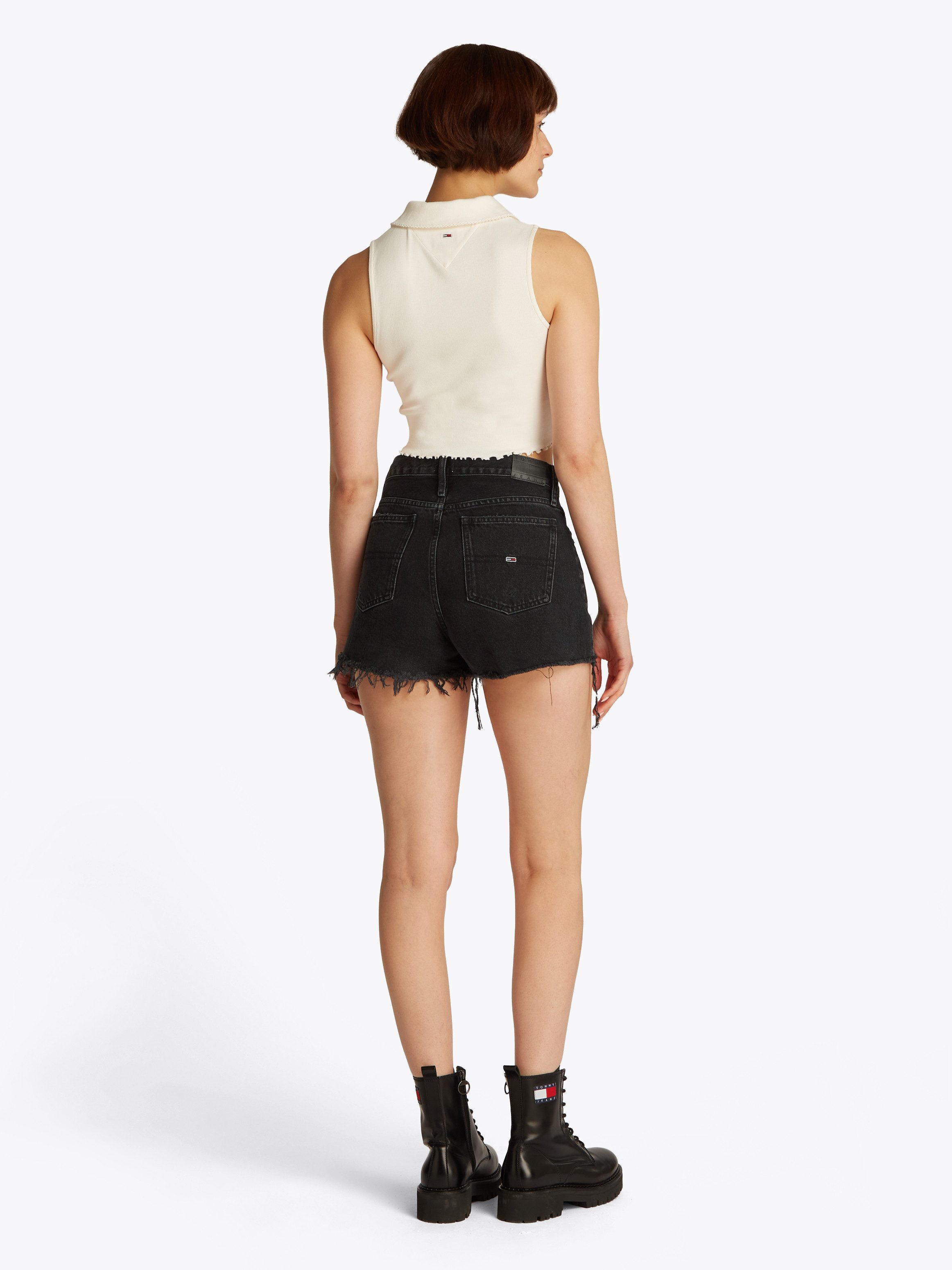 TOMMY JEANS Short HOT PANT BI8080 in destroyed look