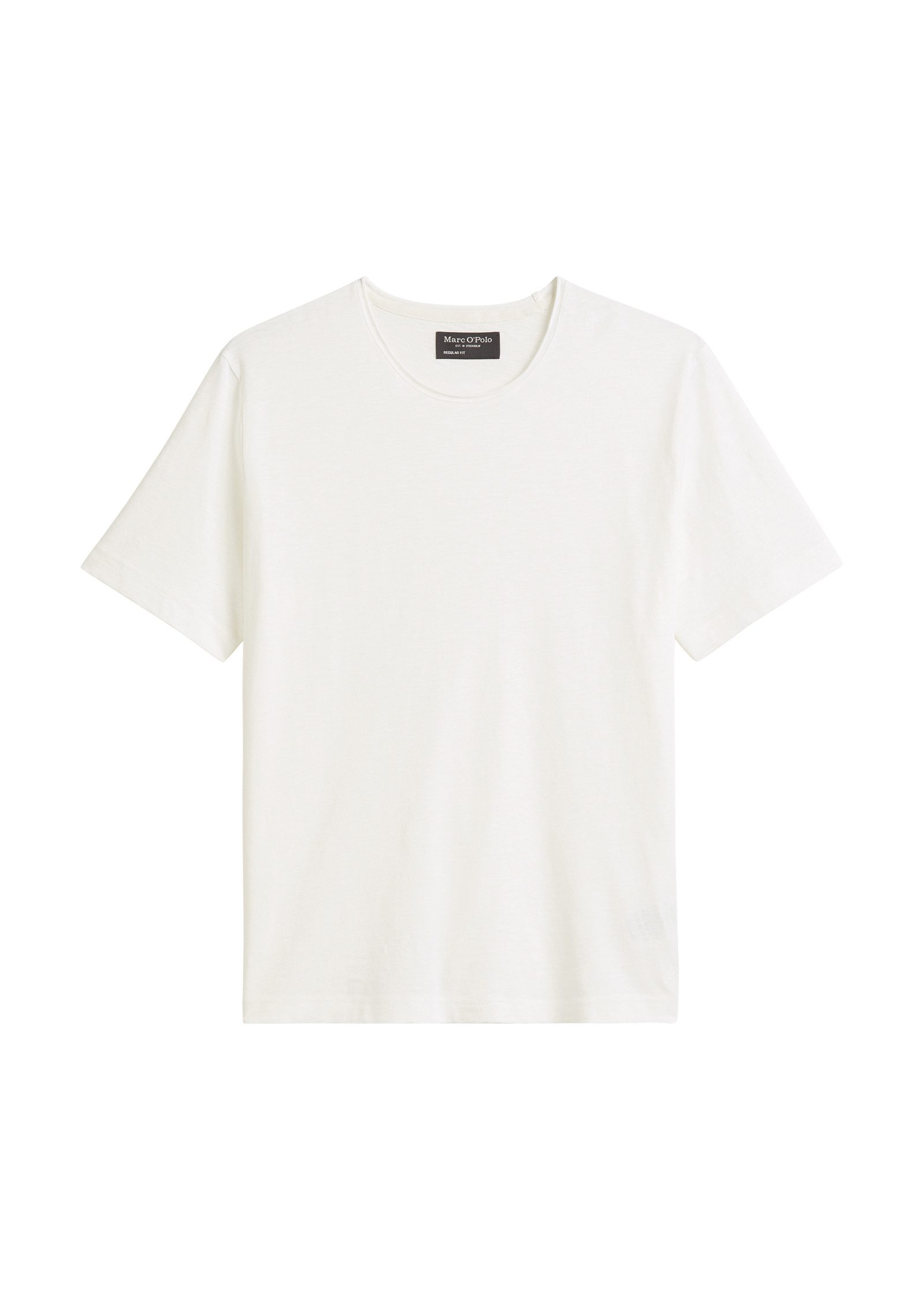 Marc O'Polo T-shirt onregelmatige slub-jersey, elastische ronde hals