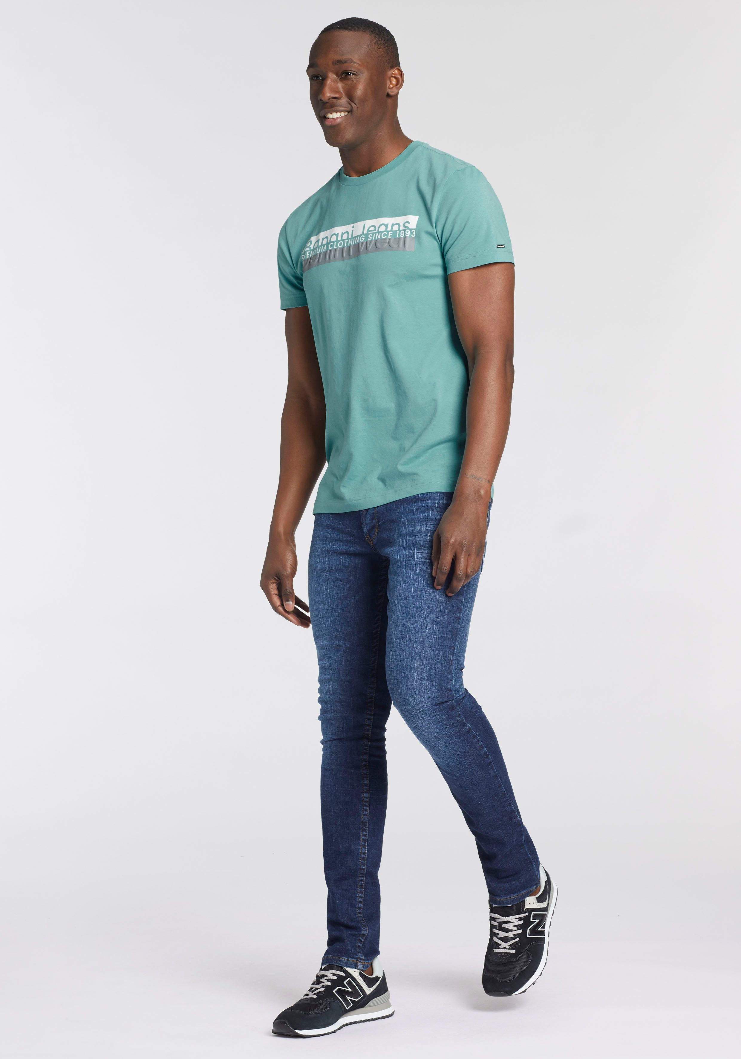 Bruno Banani T-shirt met modieuze frontprint