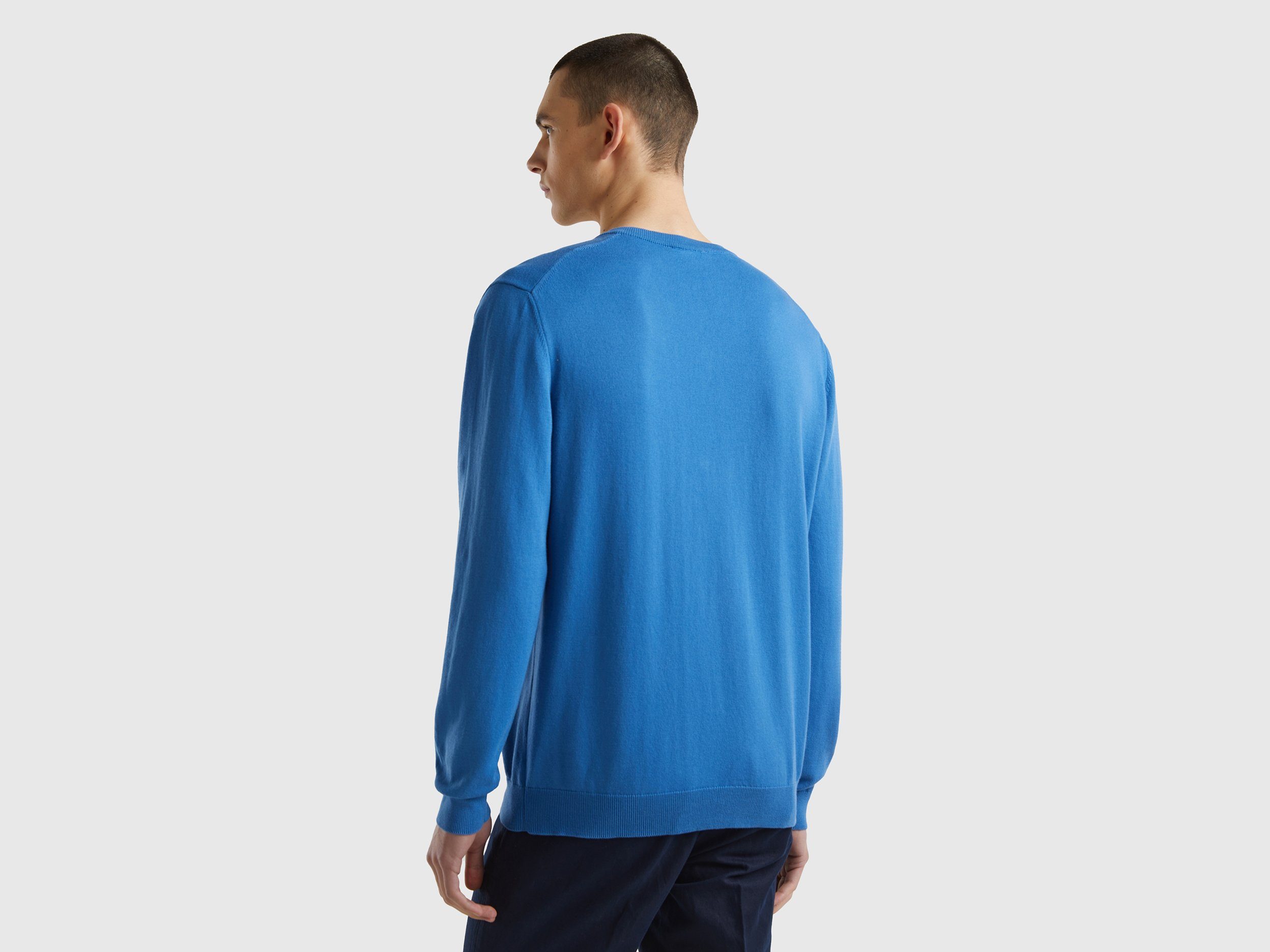 United Colors of Benetton Trui met V-hals met merklabel