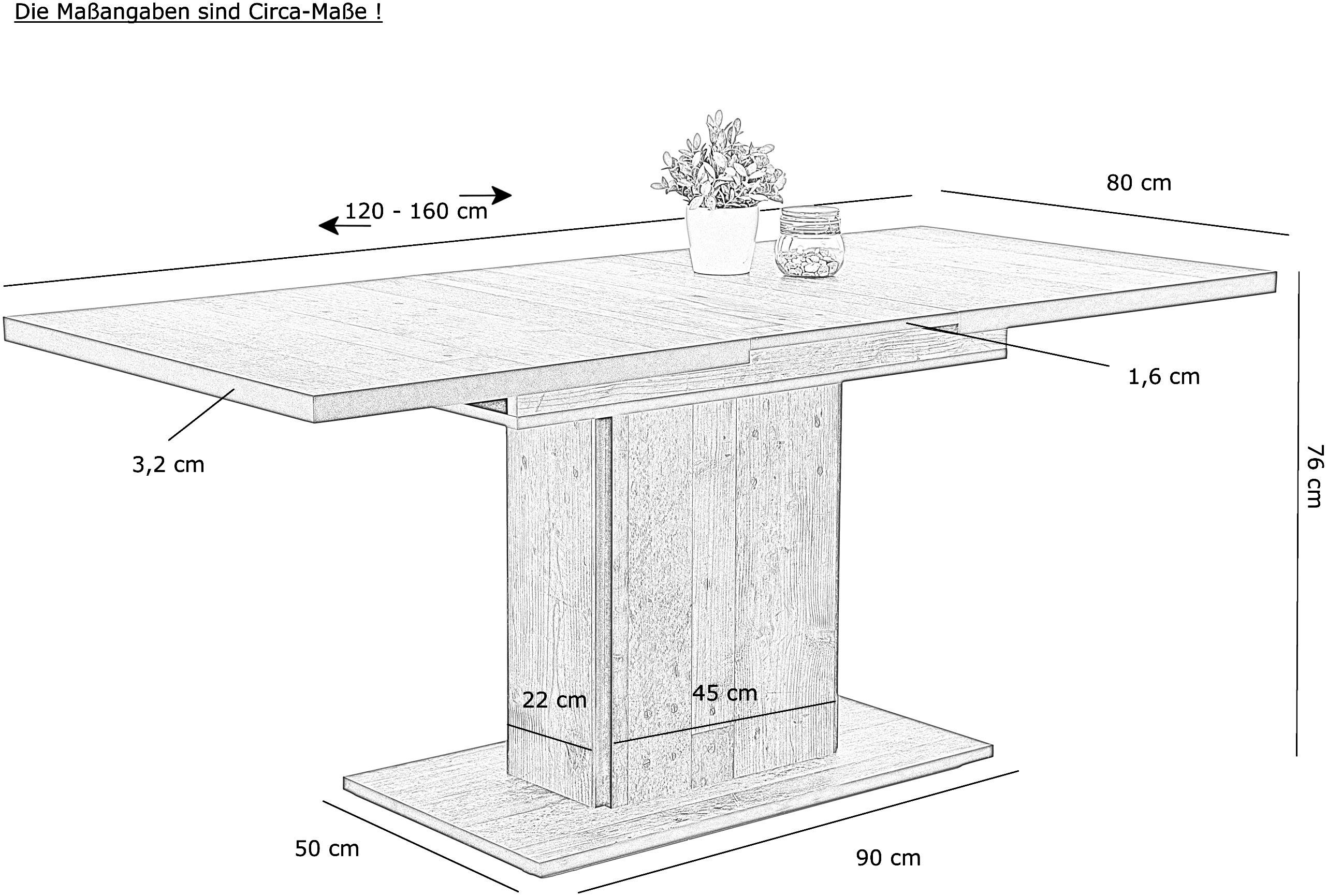 HELA Eethoek Luise I G Comfortstoel met veren, bestseller tafelgroep, eetkamer (set, 4-delig)