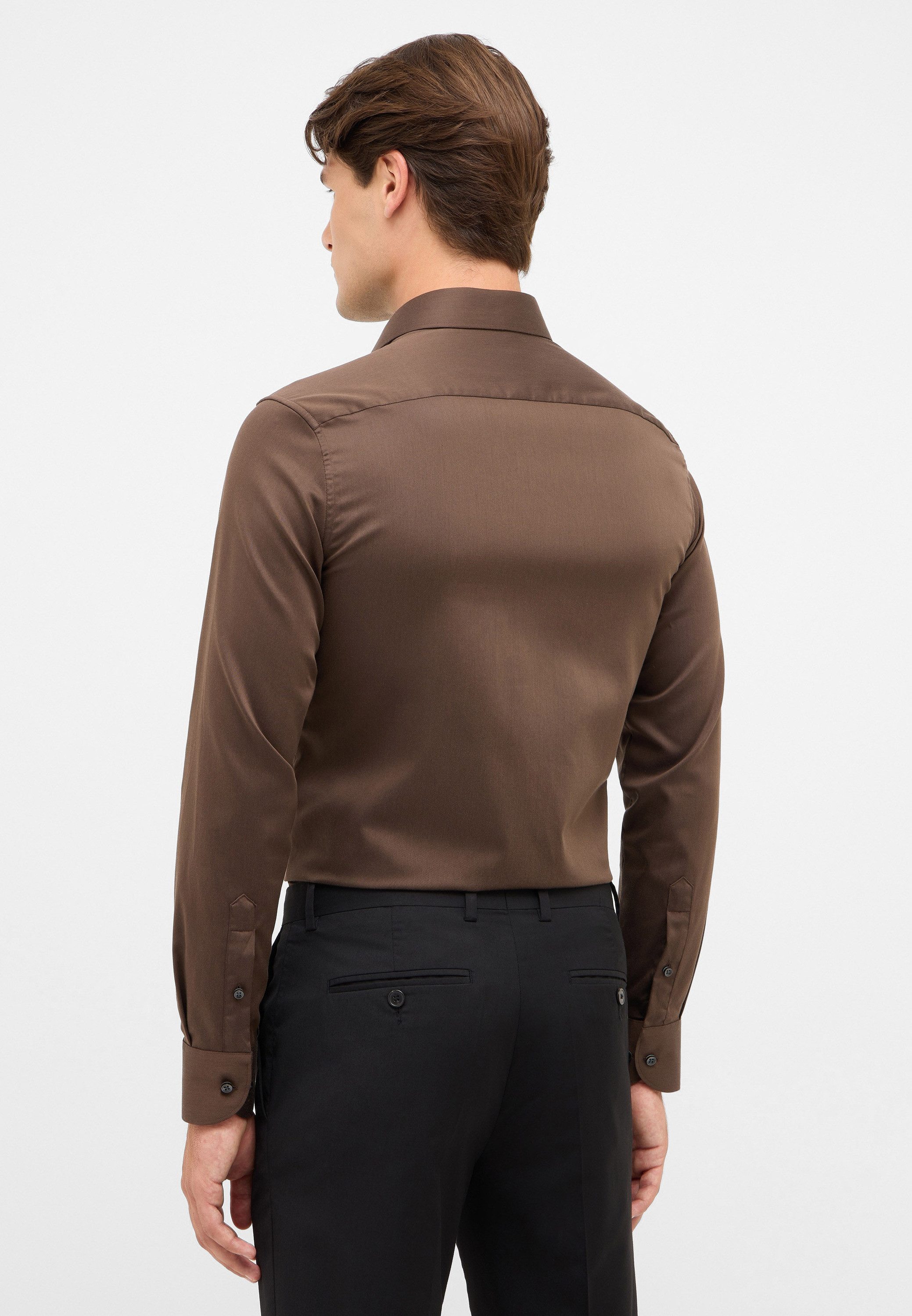 Eterna Overhemd met lange mouwen Slim fit NON IRON (strijkvrij)