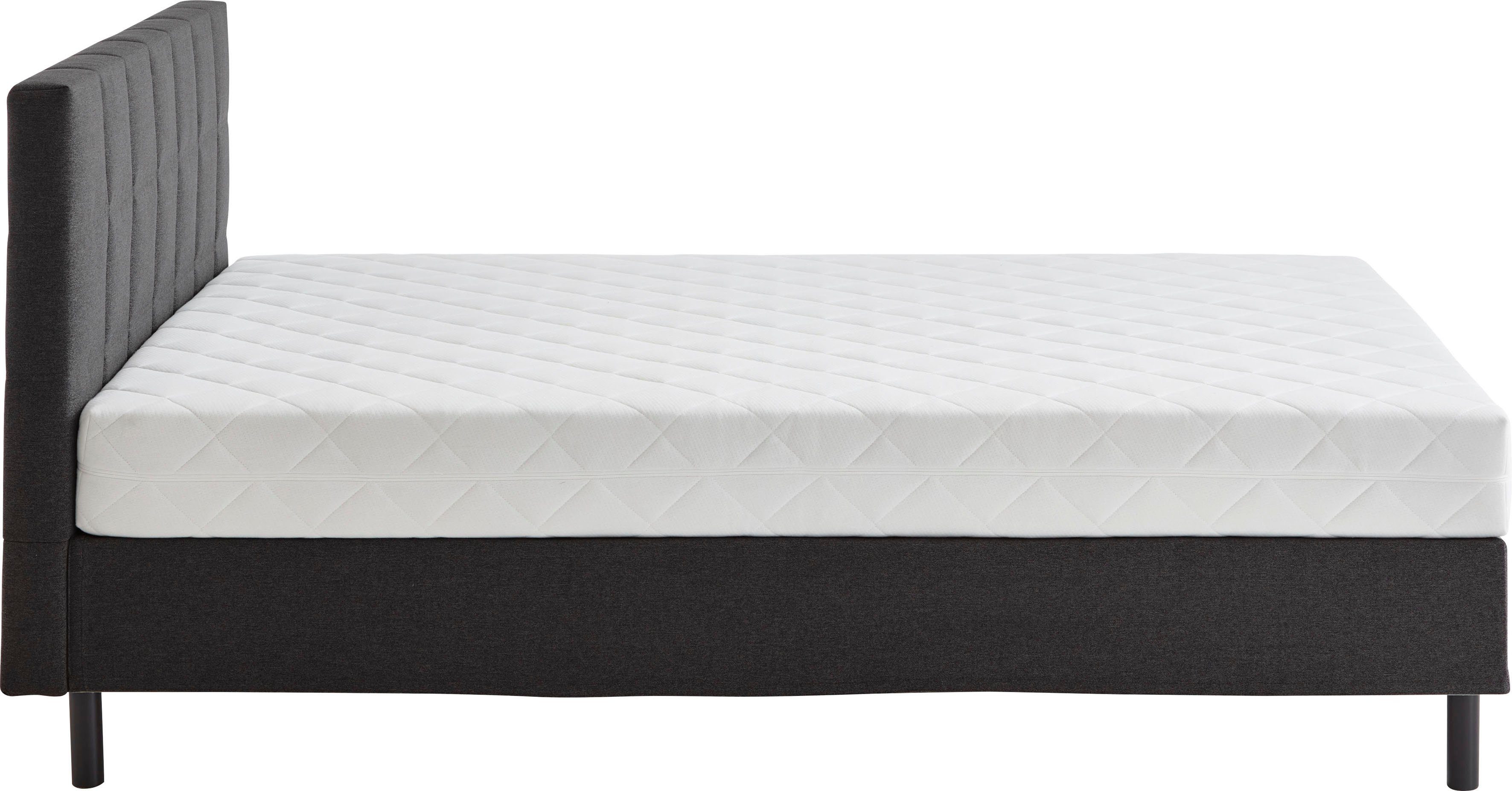 ATLANTIC home collection Boxspring NIKOLA Massief houten poten, met/zonder matras, verkrijgbaar in H2 en H3