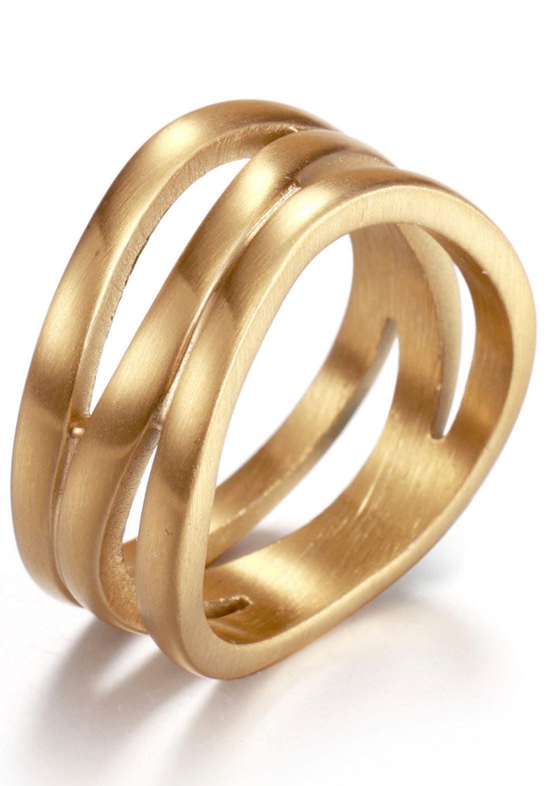 Kingka Ring WAVES, SR6219G2,3,4,5,6,7 dames ringen maat 54 goud