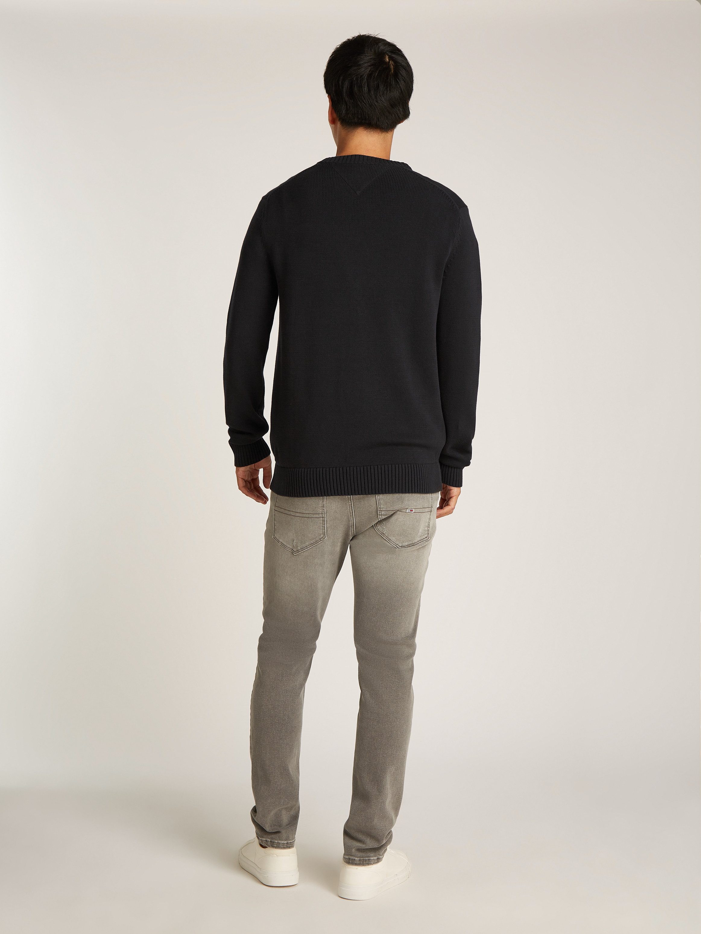 TOMMY JEANS Gebreide trui TJM SLIM ESSNTLS C-NECK SWEATER