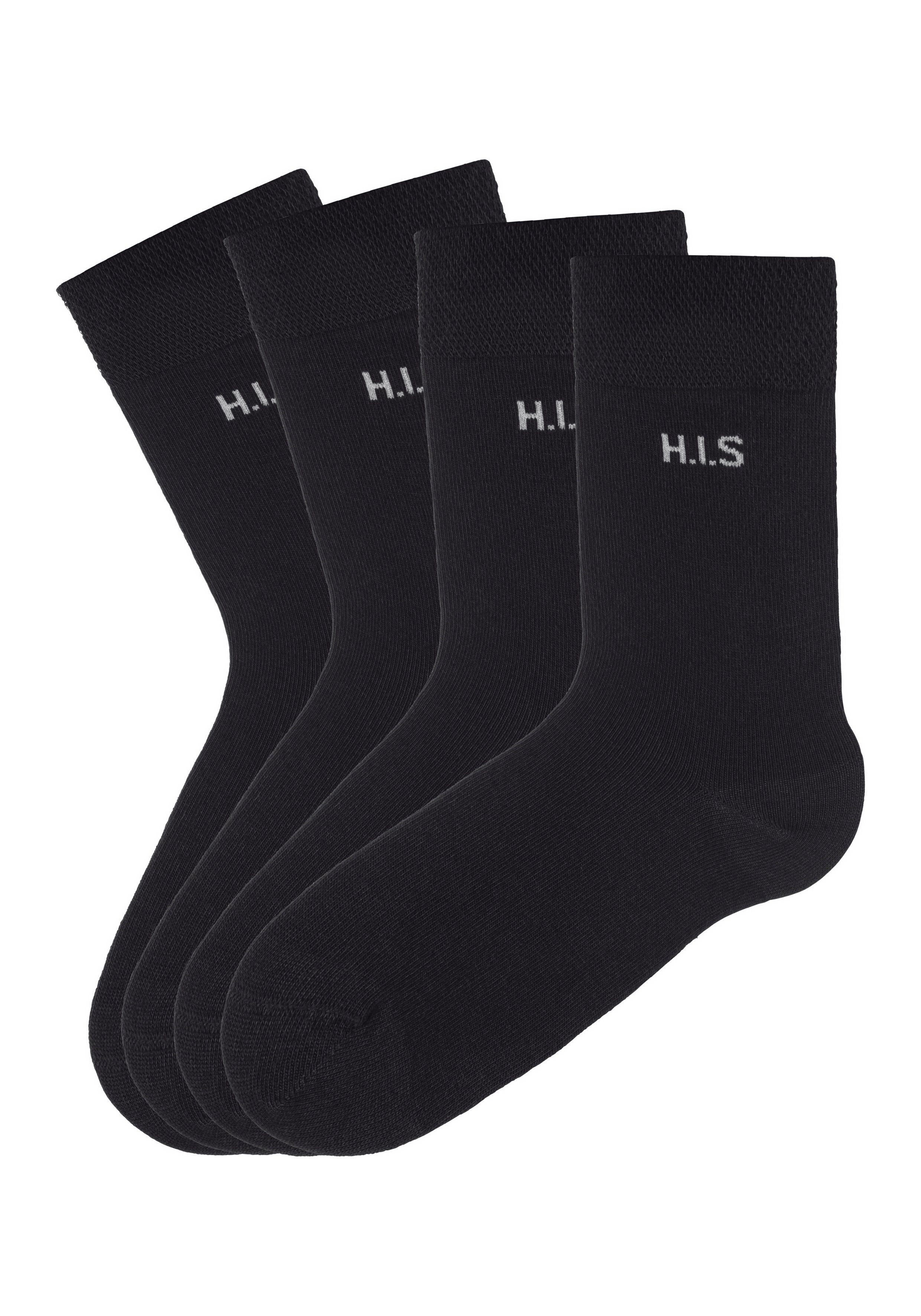 H.I.S Sokken zonder snijdende boord (set, 4 paar)