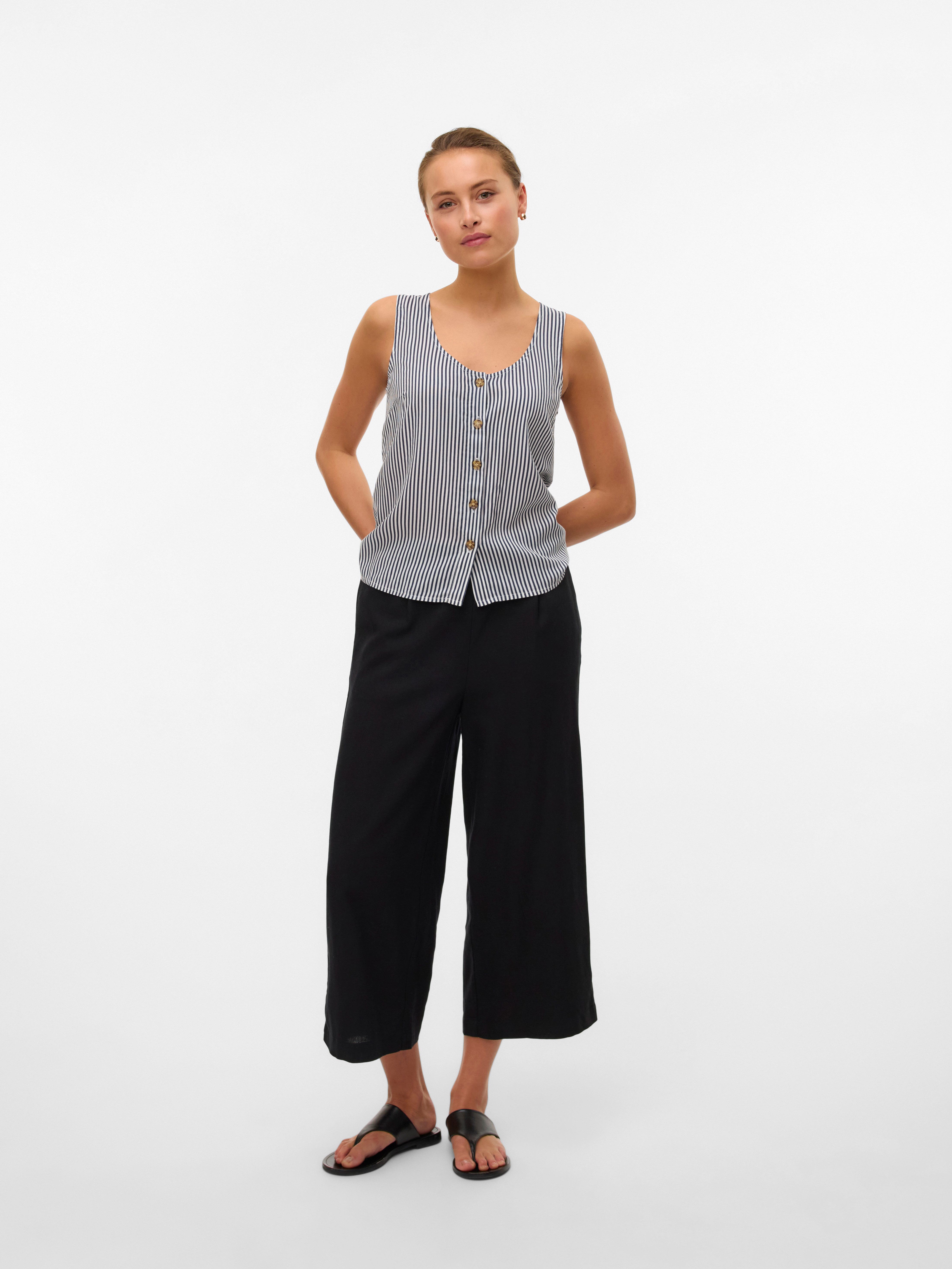 Vero Moda Top VMBUMPY SL SHIRT WVN GA NOOS
