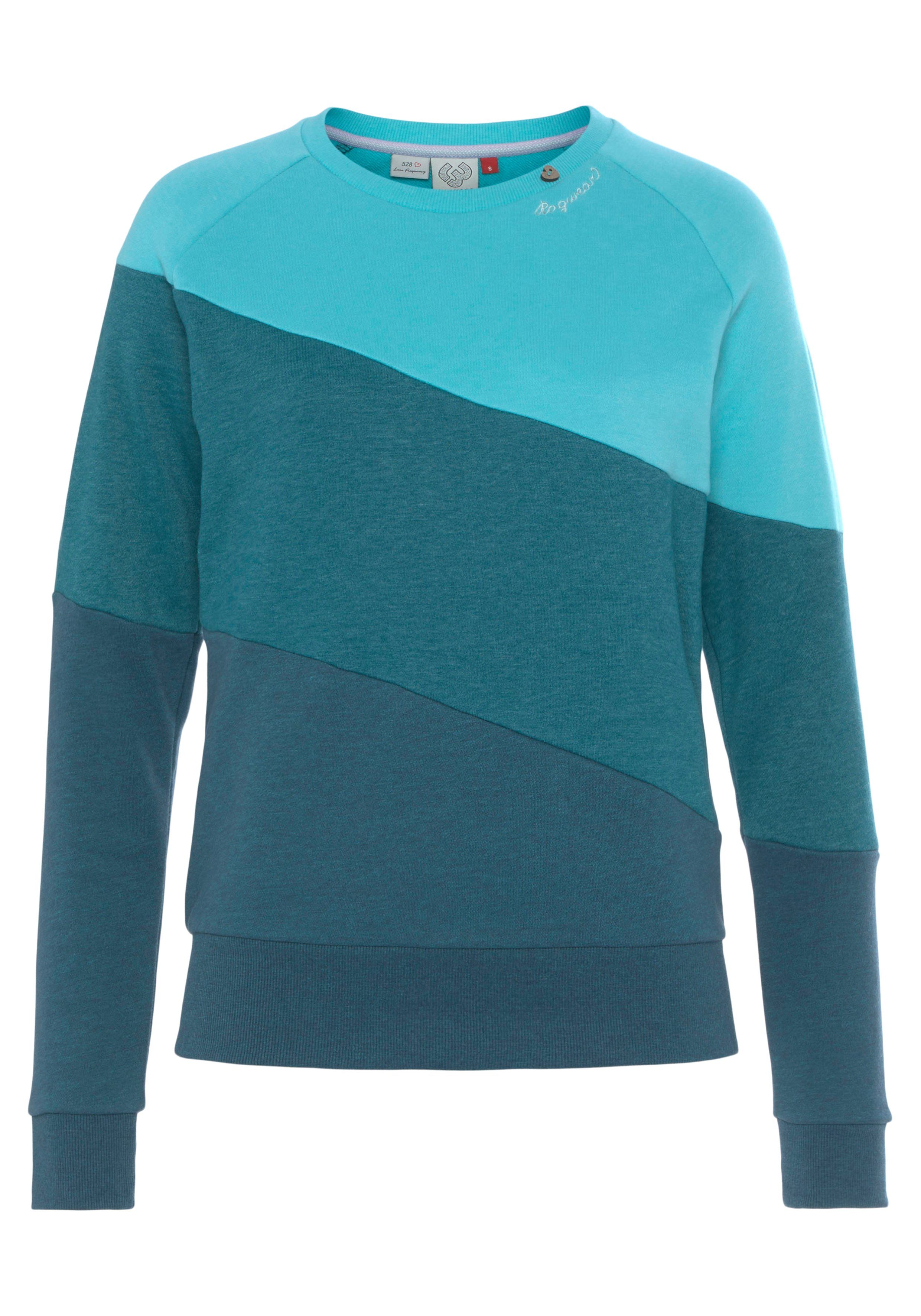 Ragwear Sweater JOHANKA BLOCK Ronde hals met color blocking design