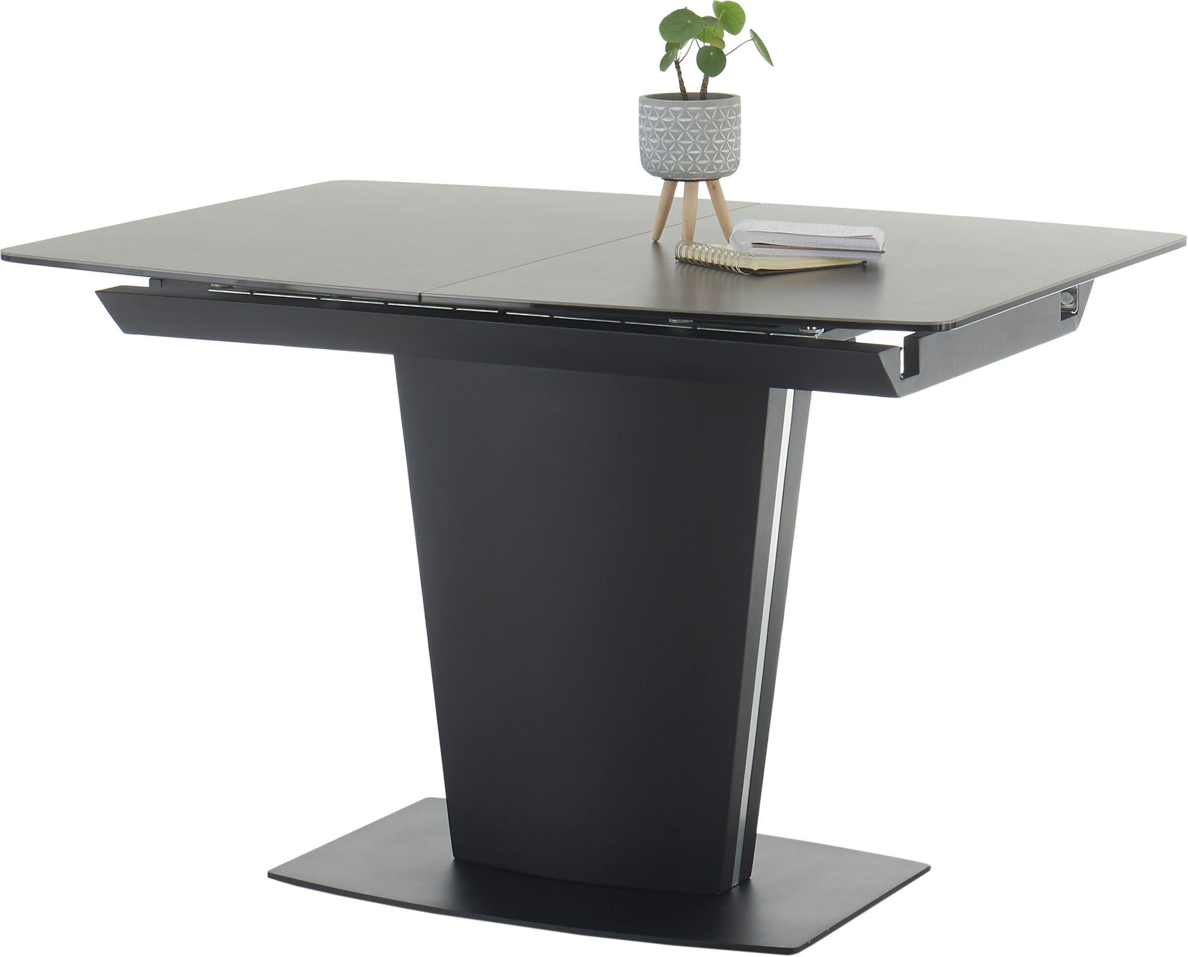 OTTO Stolkom Eettafel Sergio uitrekbaar van 120-160 cm, keramiek eettafels bruin