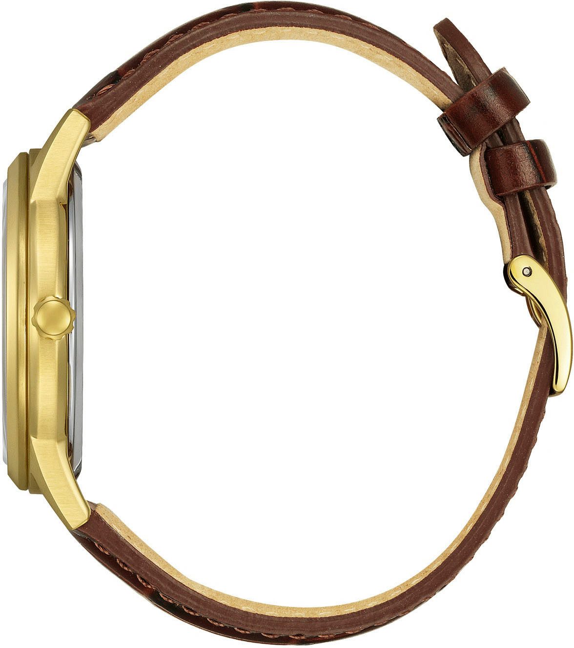 Citizen Solarhorloge Horloge, herenhorloge, leren band, analoog, dag