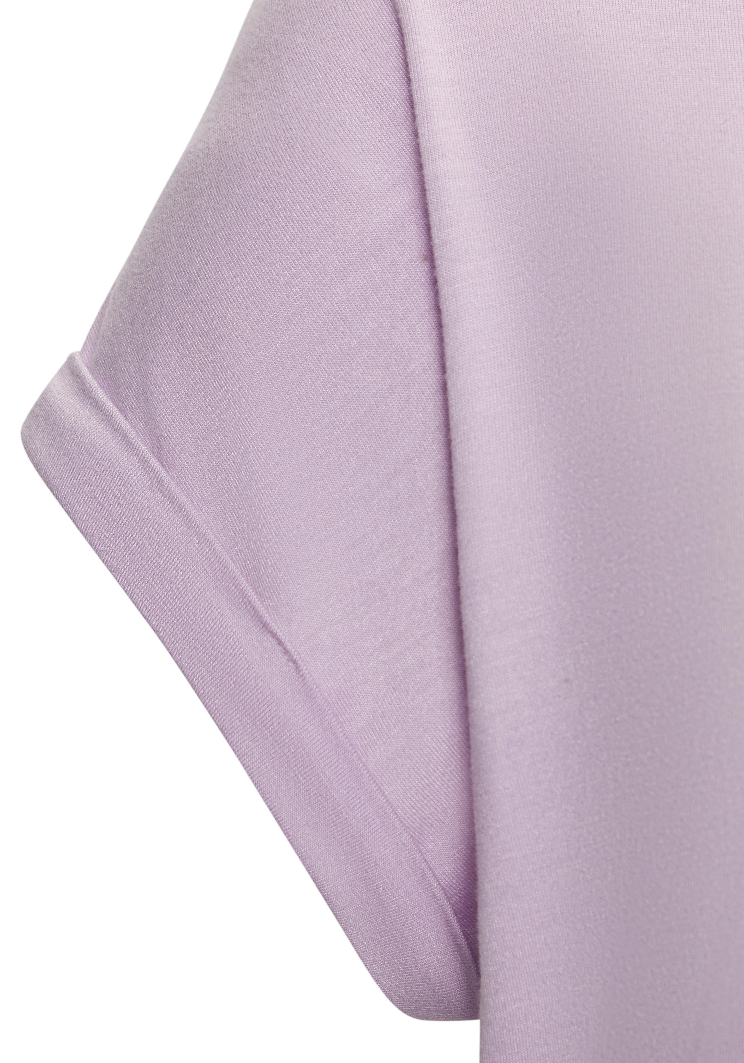 Lascana Shirt met korte mouwen Met Lascana hartprint van zachte viscose-stretch (1-delig)