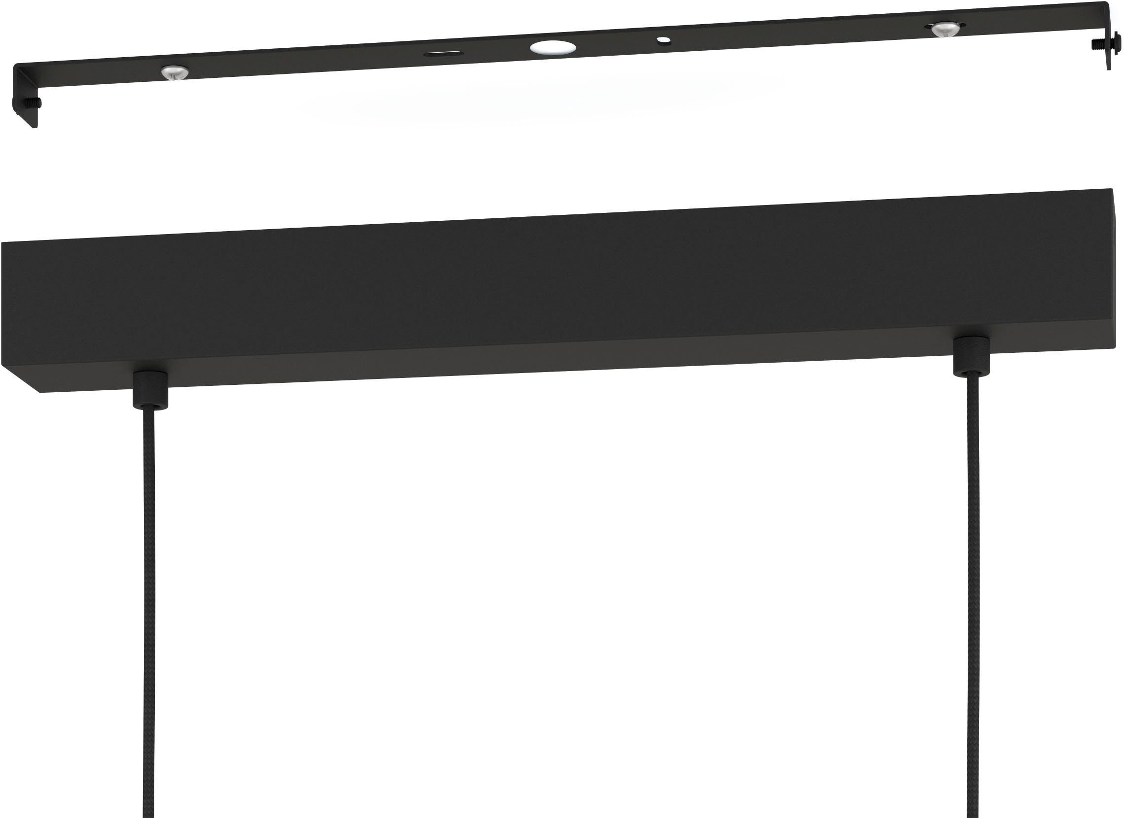 EGLO Hanglamp GILTSPUR Hanglamp in zwart van staal - excl. E27 - 40W (1 stuk)