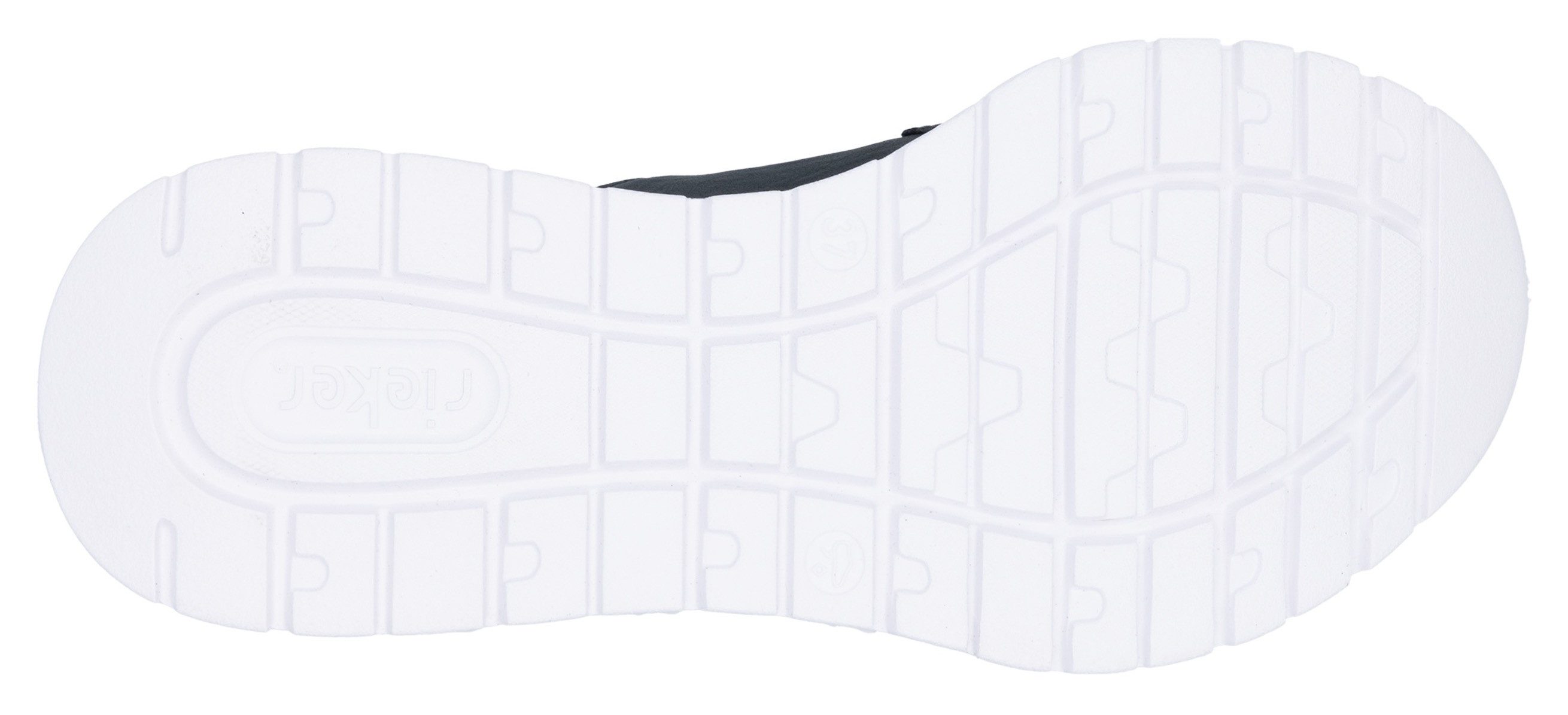 RIEKER Sport Slip-on sneakers , instapschoen, lage schoen, vrijetijdssneaker met snel sluiting