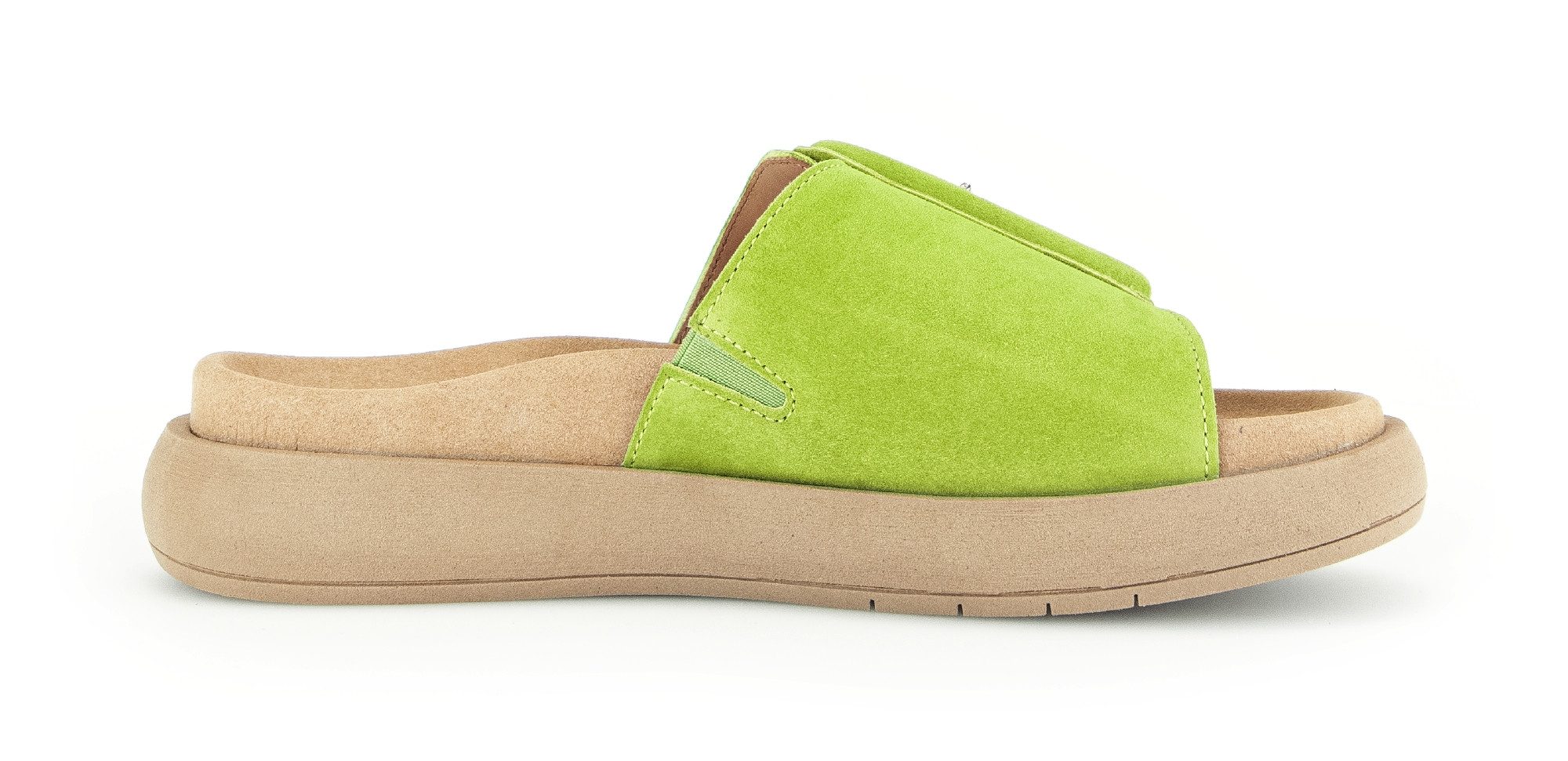 Gabor Slippers , plateau, zomerschoen, slippers met grote decoratieve gesp