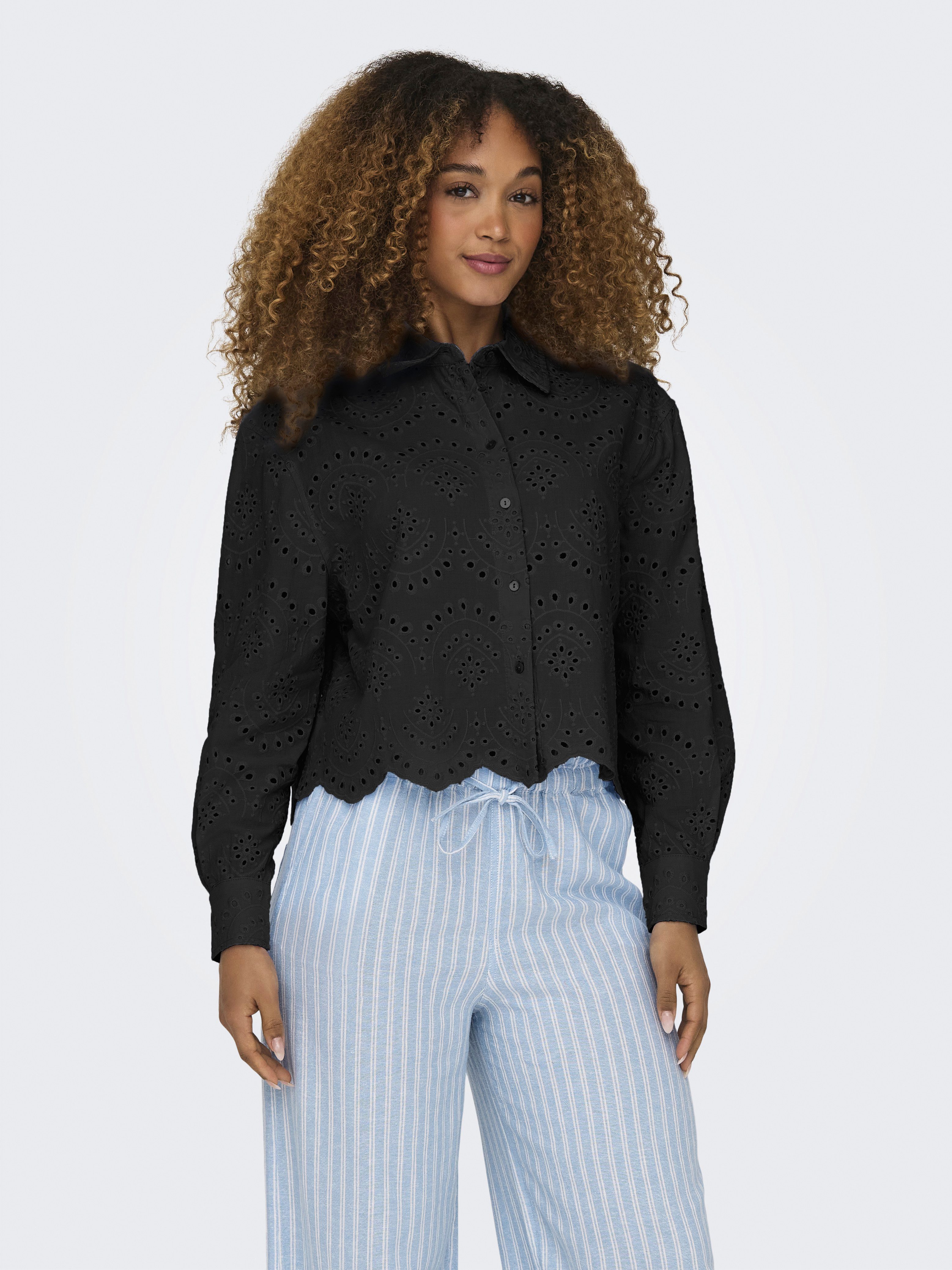 Only Blouse met lange mouwen ONLVALAIS L/S SHIRT WVN NOOS