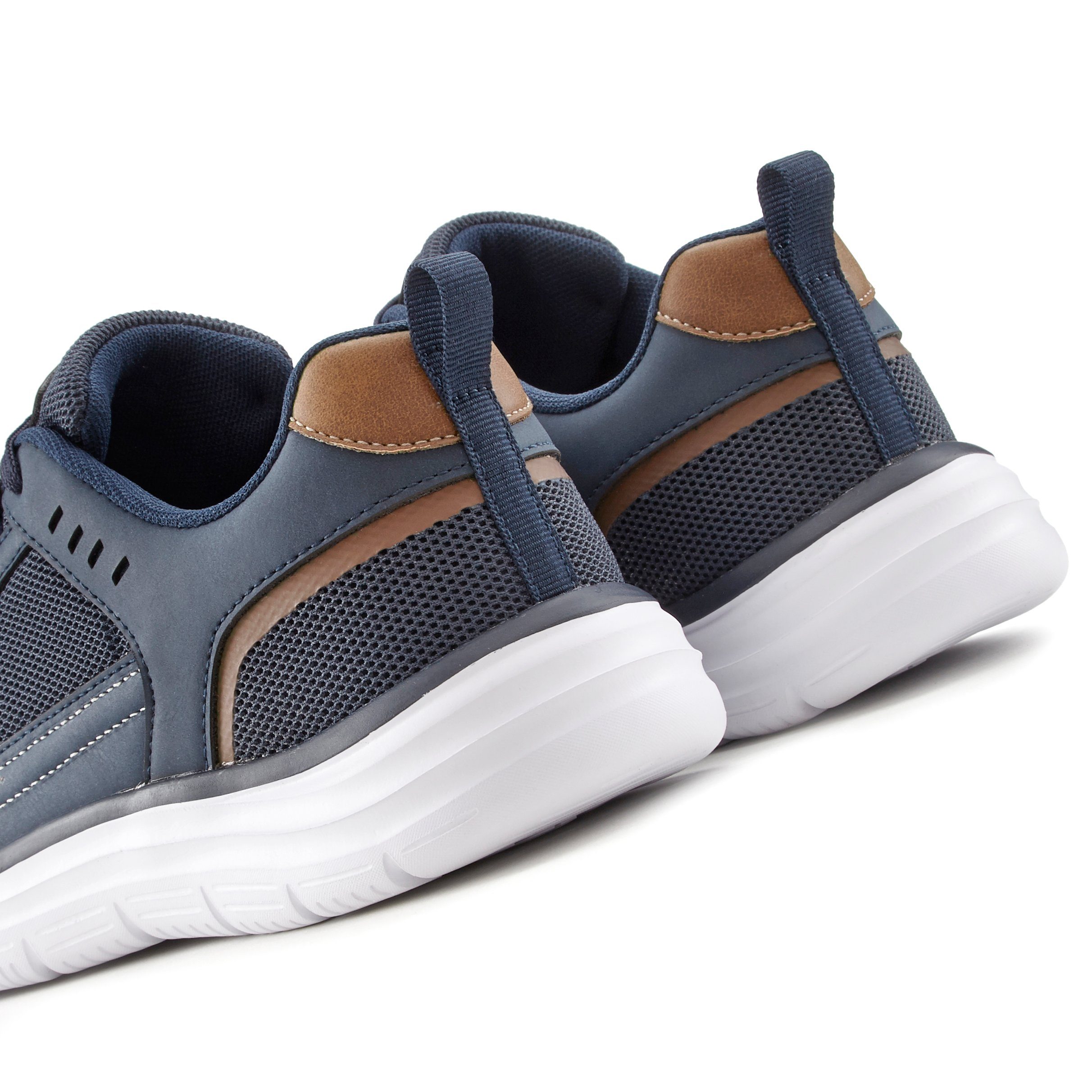 AUTHENTIC LE JOGGER Sneakers in materiaalmix, veterschoenen, vrijetijdsschoenen, ultralicht vegan