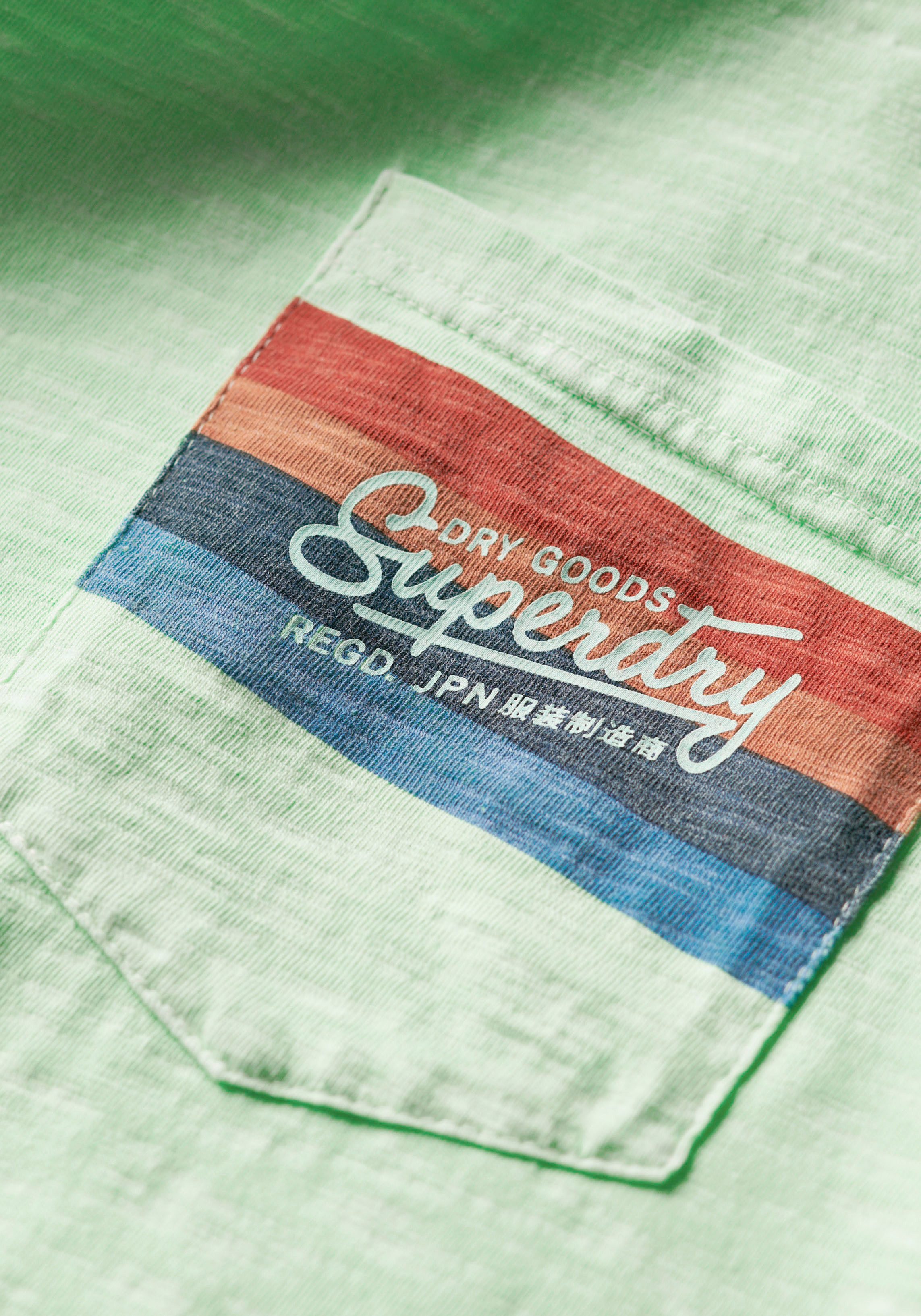 Superdry Shirt met print SD-CALI STRIPED LOGO T SHIRT