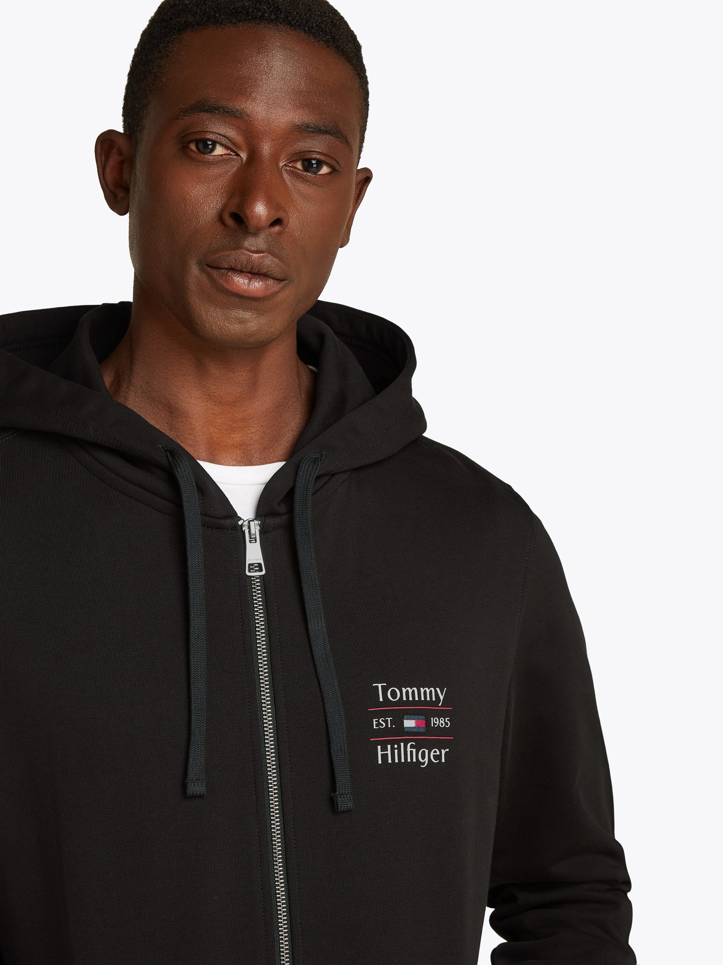 Tommy Hilfiger Capuchonsweatvest HILFIGER STACK HOODY ZT