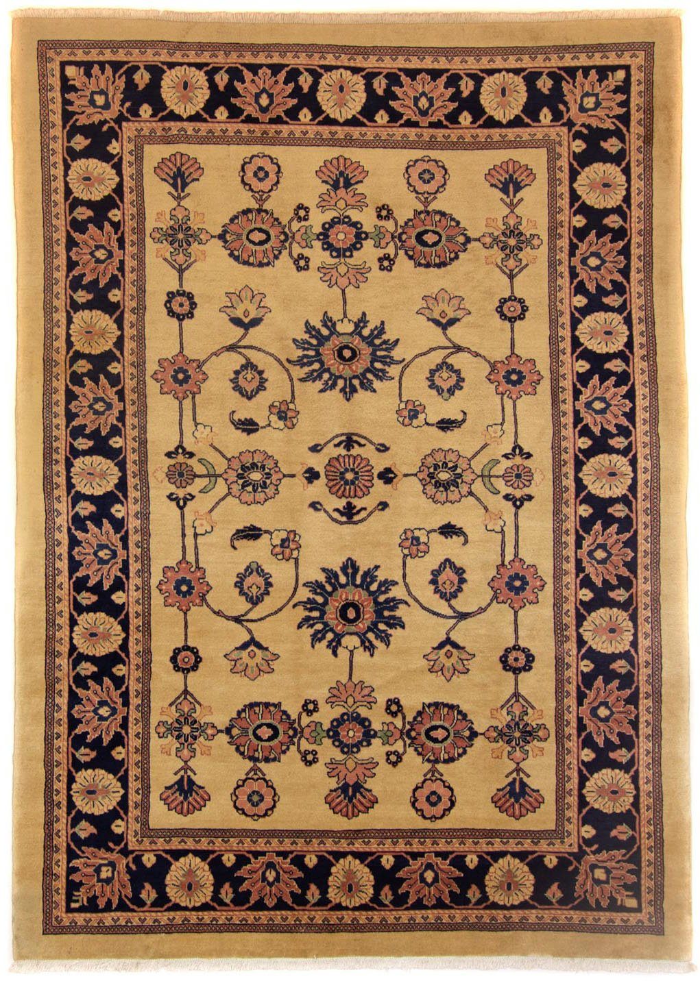 morgenland Wollen kleed Mahal medaillon marone chiaro 329 x 225 cm Uniek exemplaar met certificaat