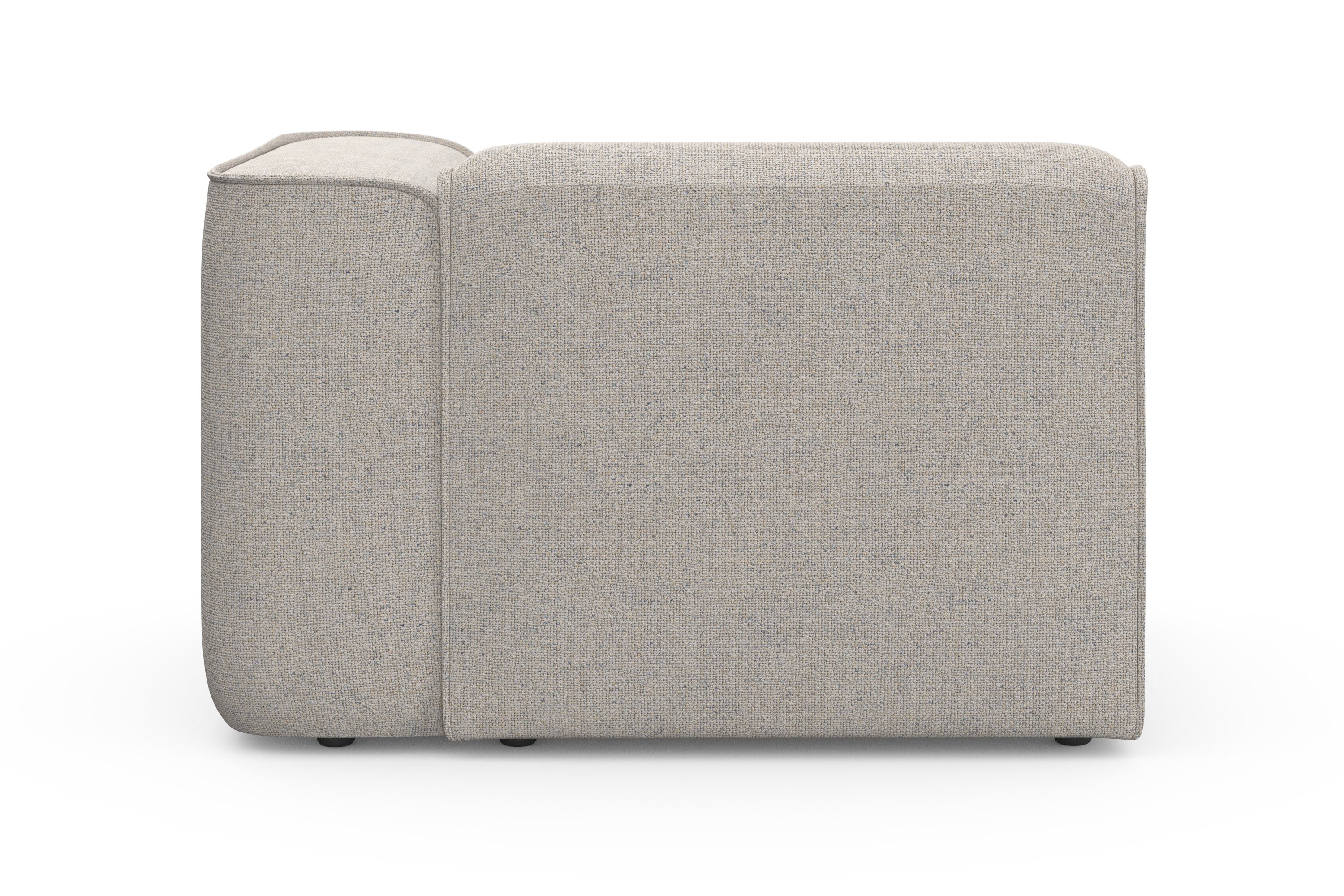RAUM.ID Fauteuil Sofa-Eckelement, Maße B/T/H: 109/97/46 cm als module of apart te gebruiken, voor individuele samenstelling