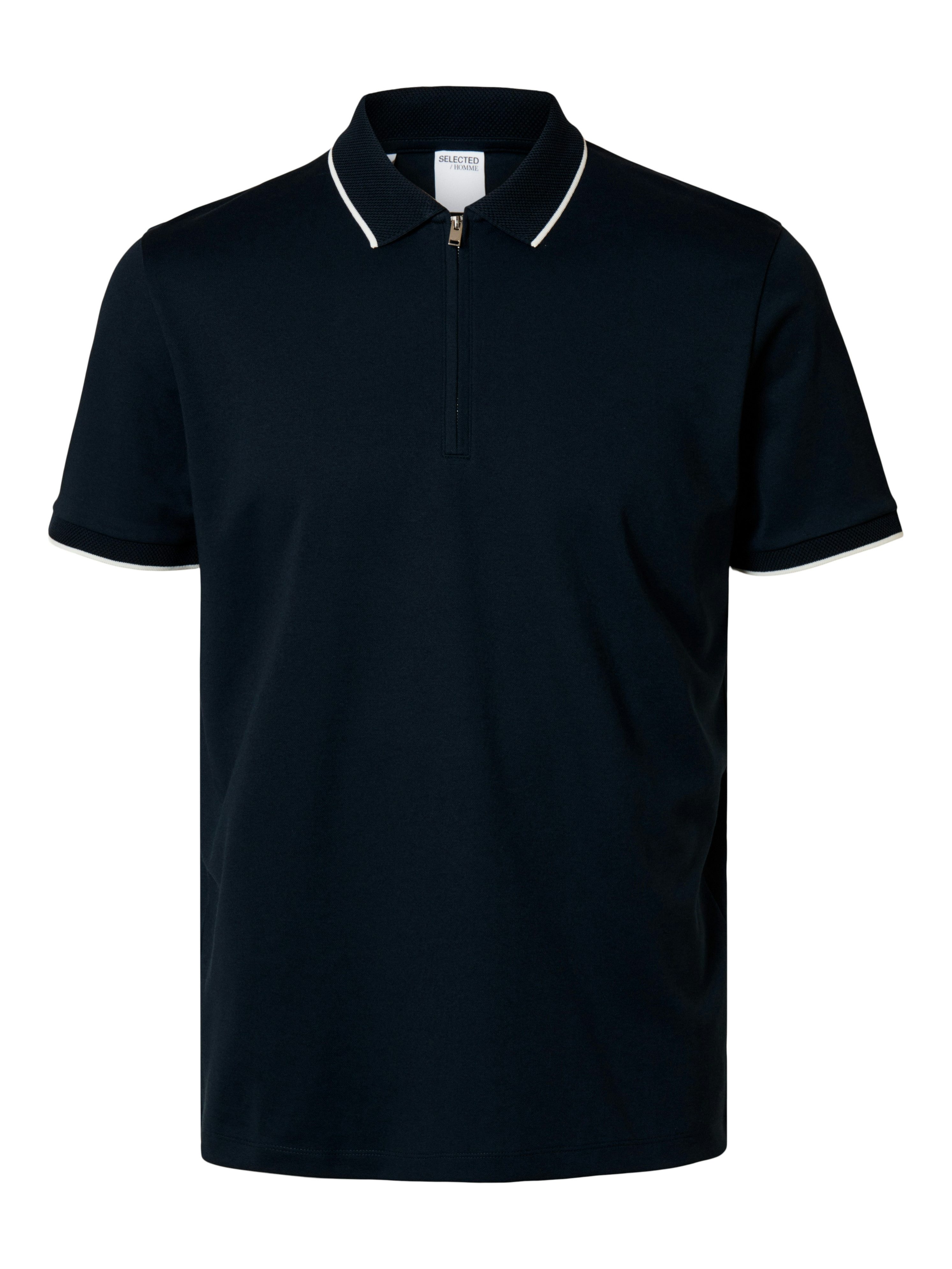 SELECTED HOMME Poloshirt SLHFAVE SPORT ZIP SS POLO NOOS