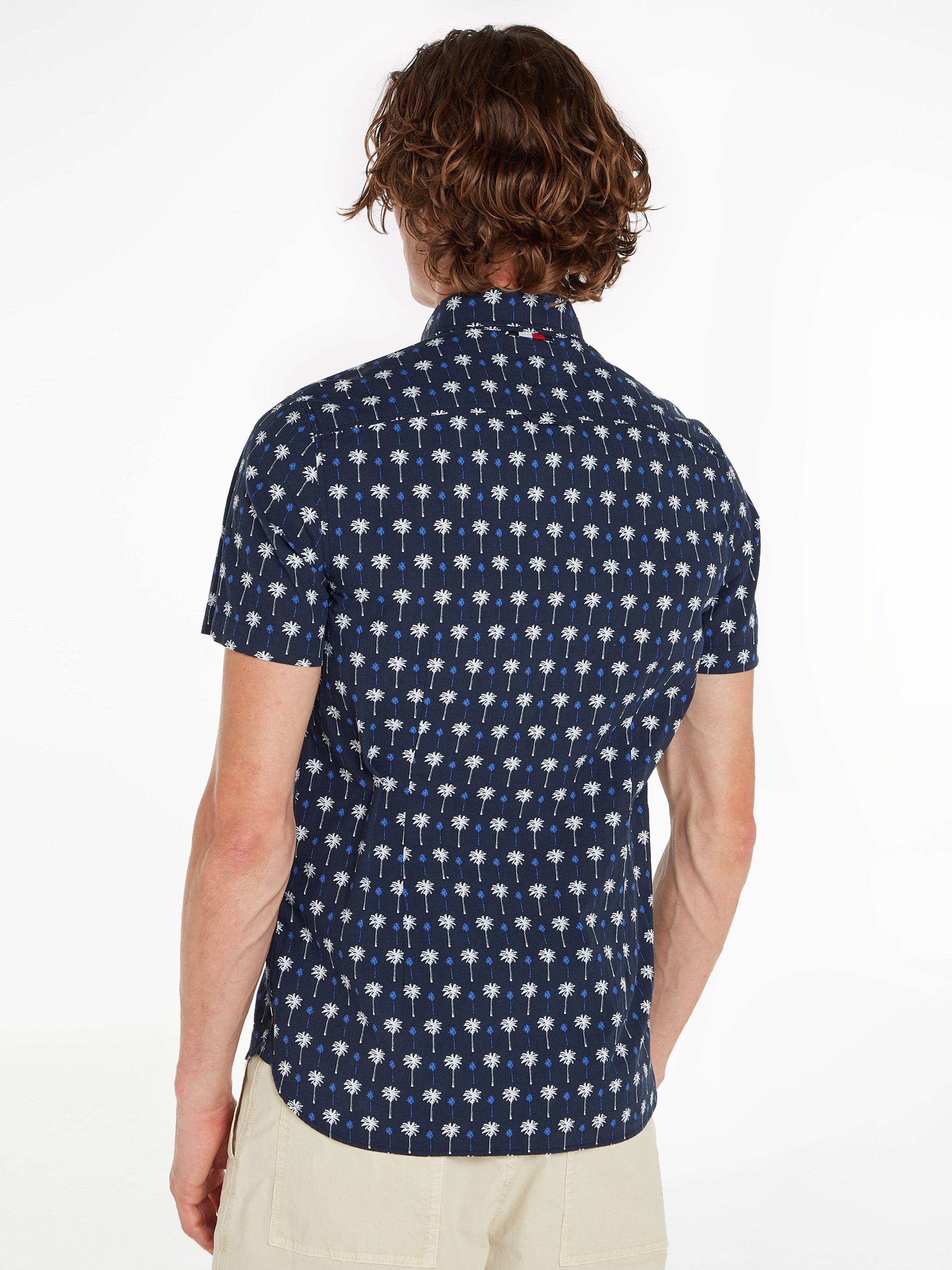 Tommy Hilfiger Overhemd met korte mouwen MINI PALM PRINT SF SHIRT