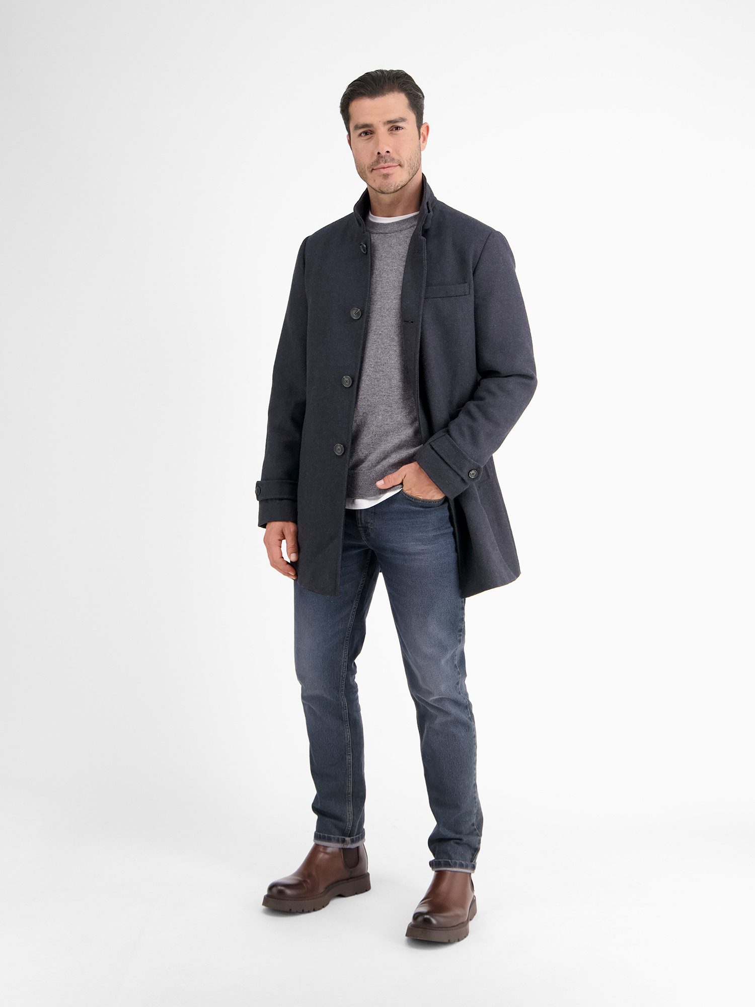 Lerros Lang jack LERROS jas in elegant-sportief ontwerp