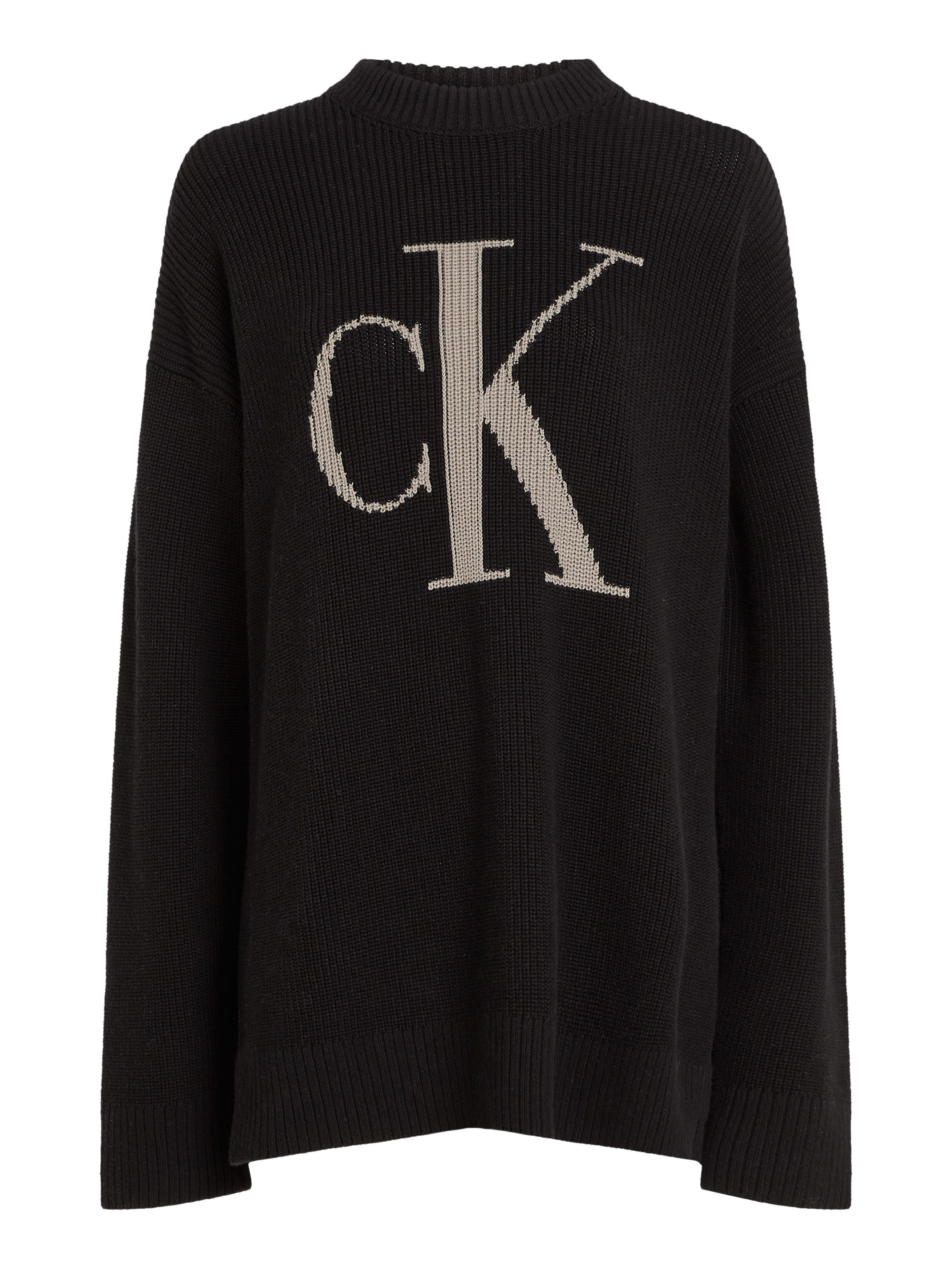 Calvin Klein Gebreide trui CK INTARSIA HIGH NECK SWEATER