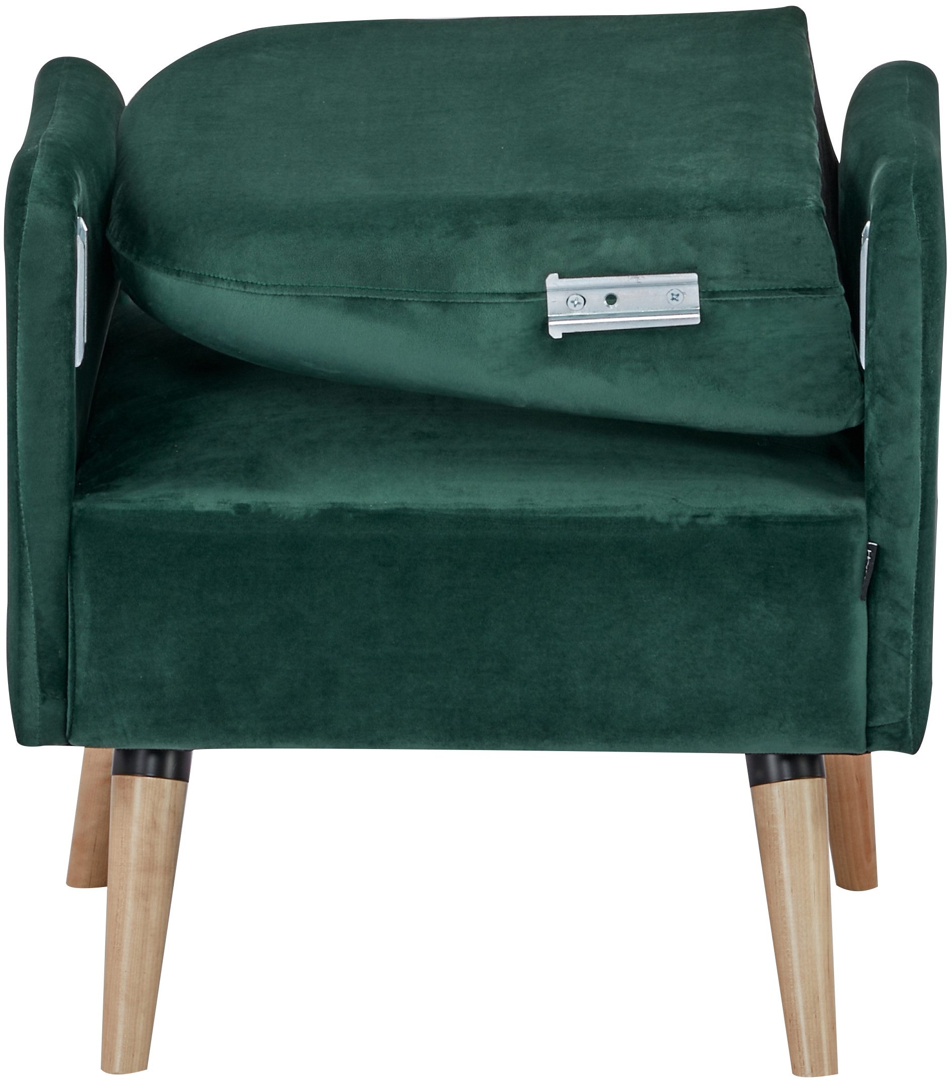 Home affaire Fauteuil NAFLA, TV-stoel in fluweel en geweven stof
