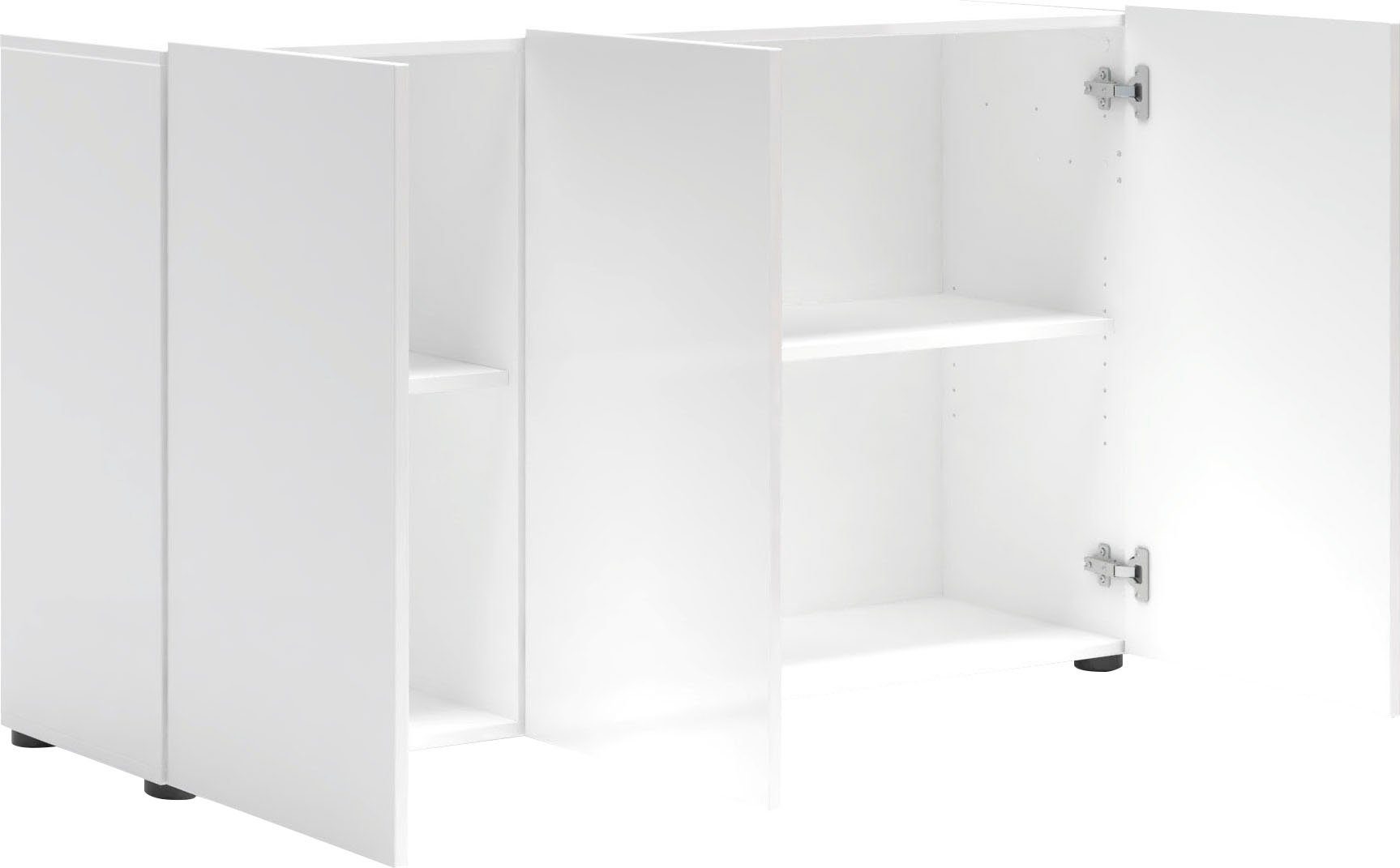 INOSIGN Dressoir Mister Dressoir, volledig hoogglans gelakt, breedte 135 cm