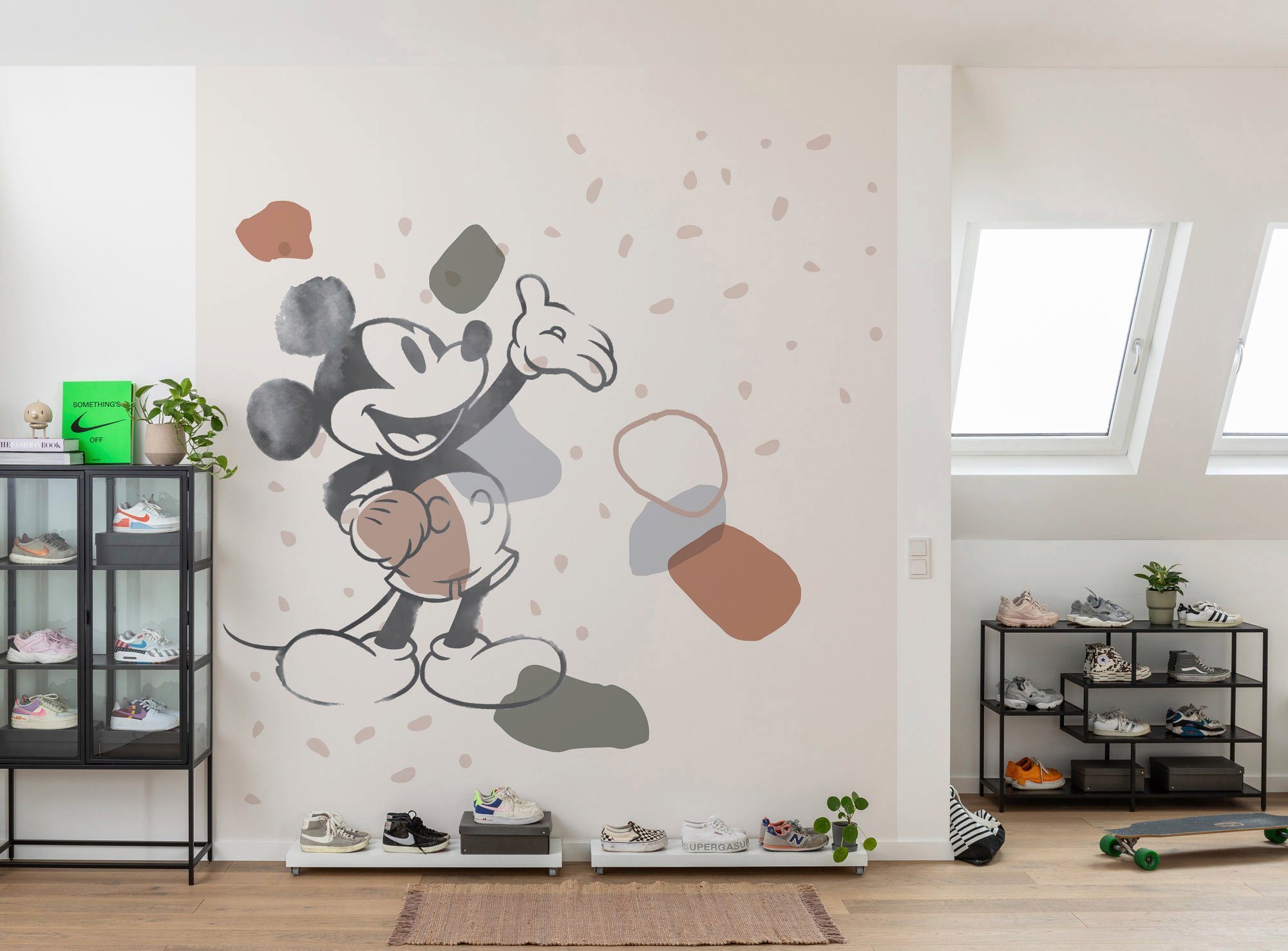 Komar Vliesbehang Digitale print vlies - Mickey Organic Shapes - Afmeting 250 x 280 cm