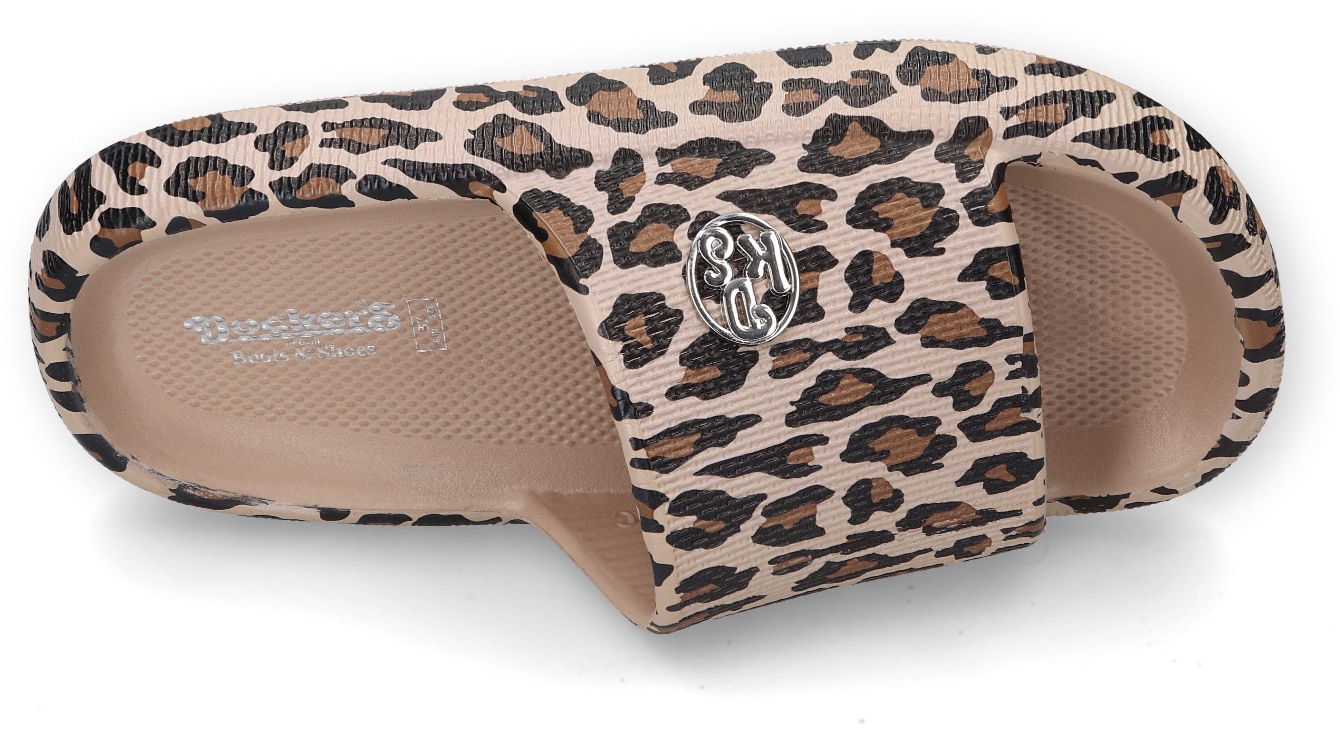 Dockers by Gerli Slippers , badeschoen, strand-schoen, sandaal, slides met logo-decoratie