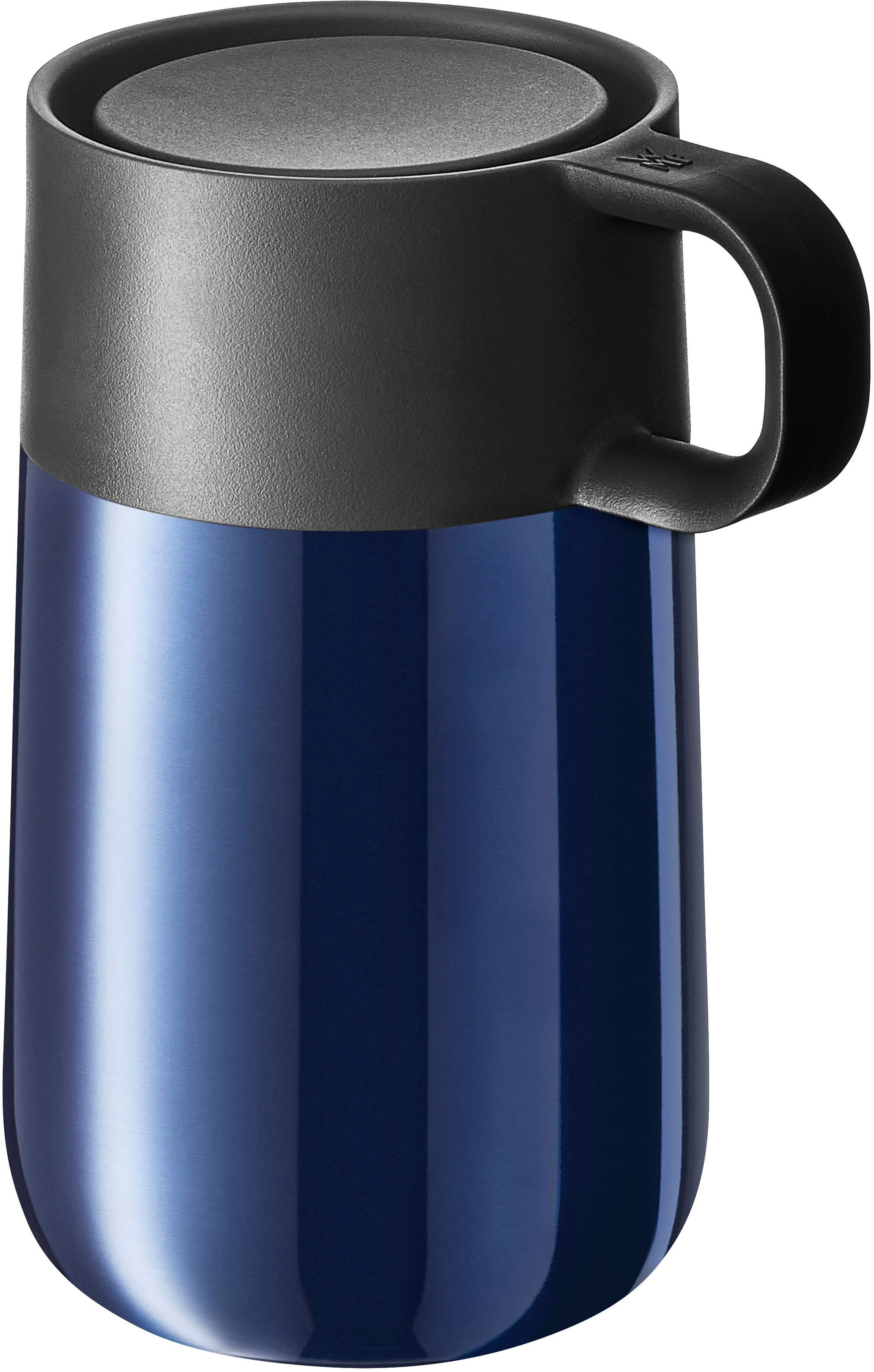 WMF Thermosbeker Impulse Travel Mug dubbelwandig roestvrij staal, lage hoogte, 360°-drinkopening