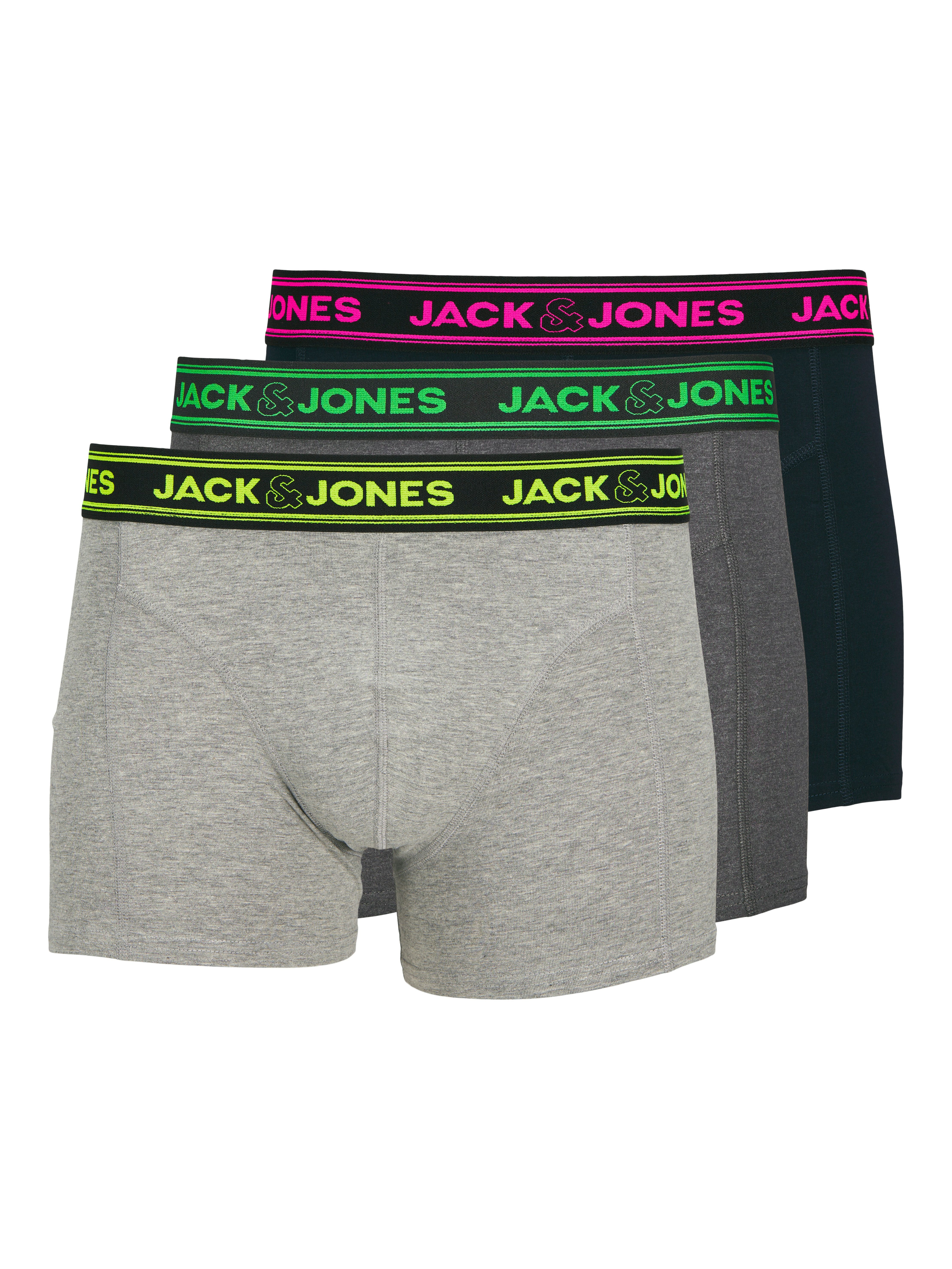 Jack & Jones Trunk JACETHAN SOLID TRUNKS 3 PACK SN (set 3 stuks)