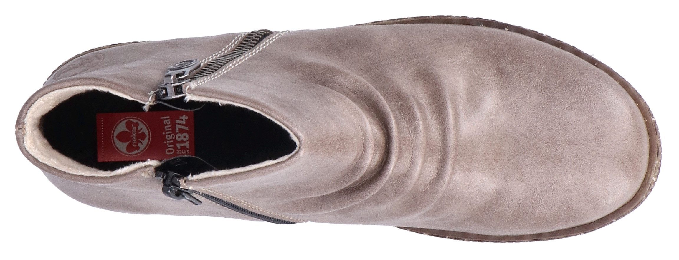 Rieker Boots zonder sluiting enkellaars, ritssluiting laarzen met uitneembare inlegzool