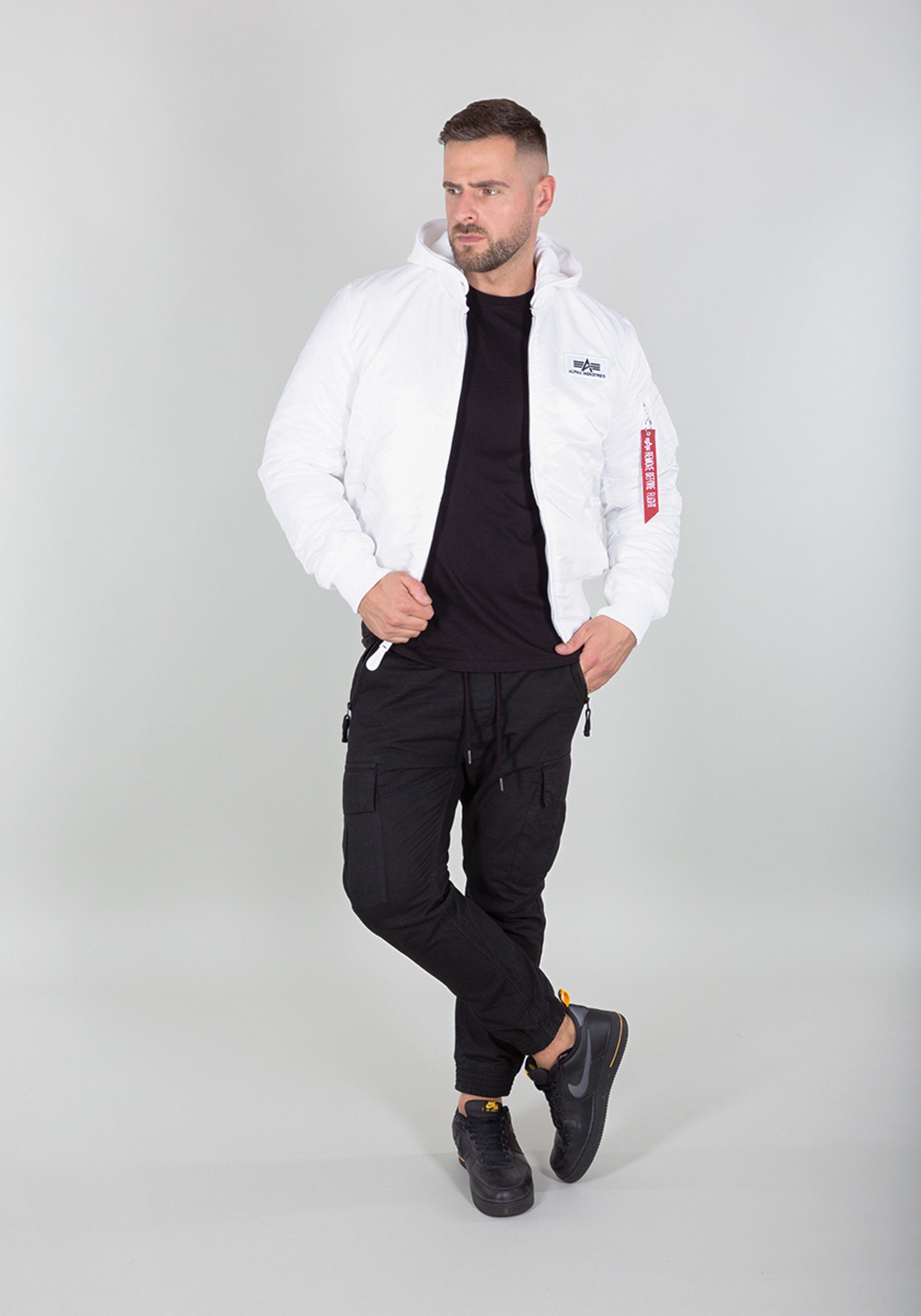 Alpha Industries Bomberjack Alpha Industries Men - Bomber Jackets MA-1 Zip Hood Back Print