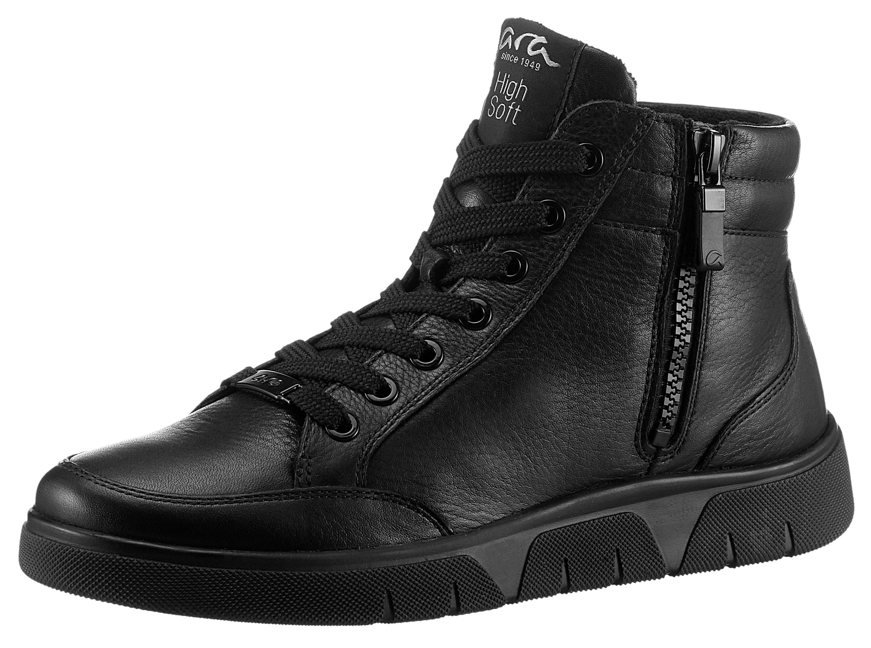 Ara Hoge veterschoenen Rome , enkellaarsjes, comfort schoenen met rits