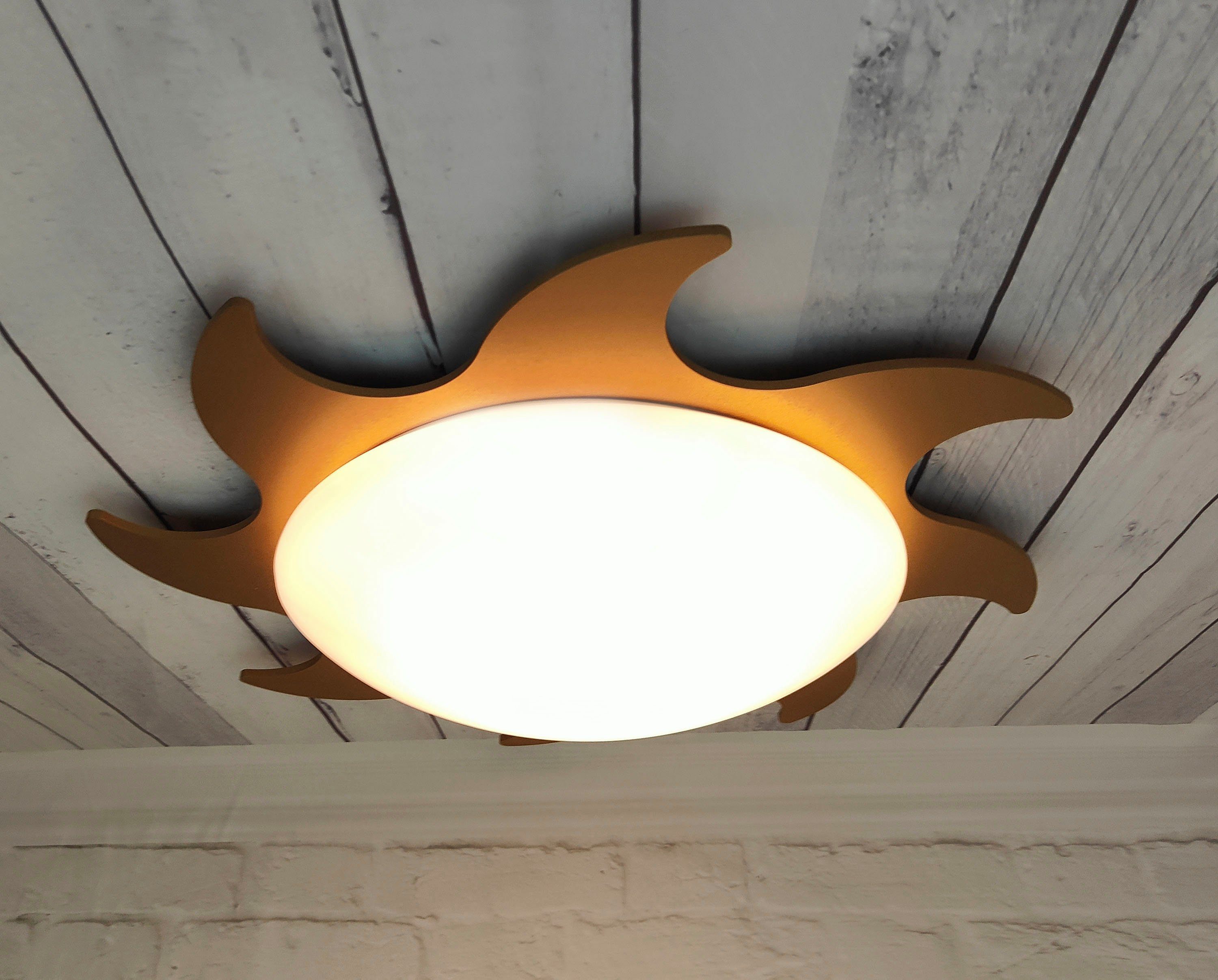 niermann Plafondlamp Plafonnière Zon, goudkleur E27 fitting voor eenvoudige lichtbronwisseling (1 stuk)