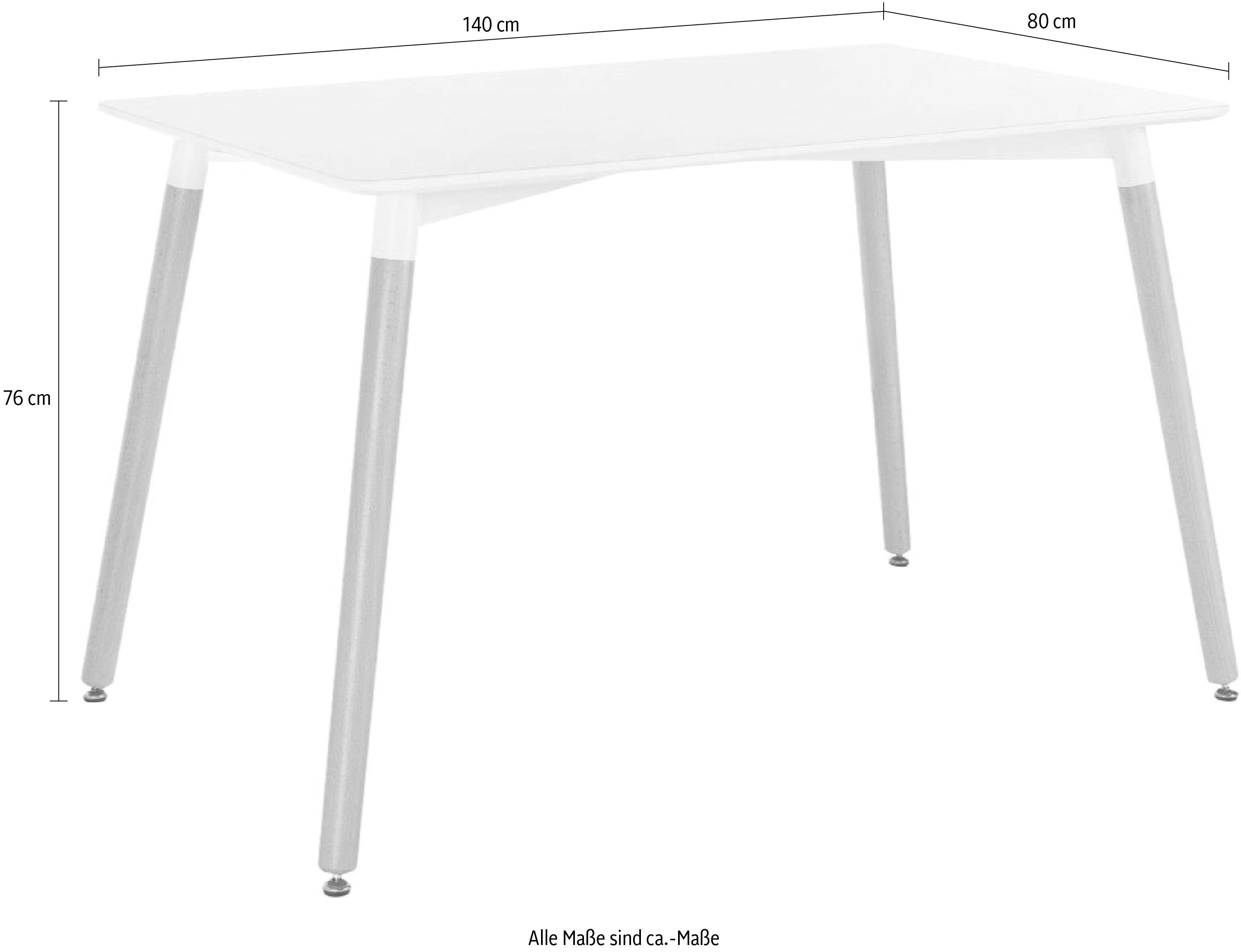Paroli Eettafel Piloto Breedte 140 cm