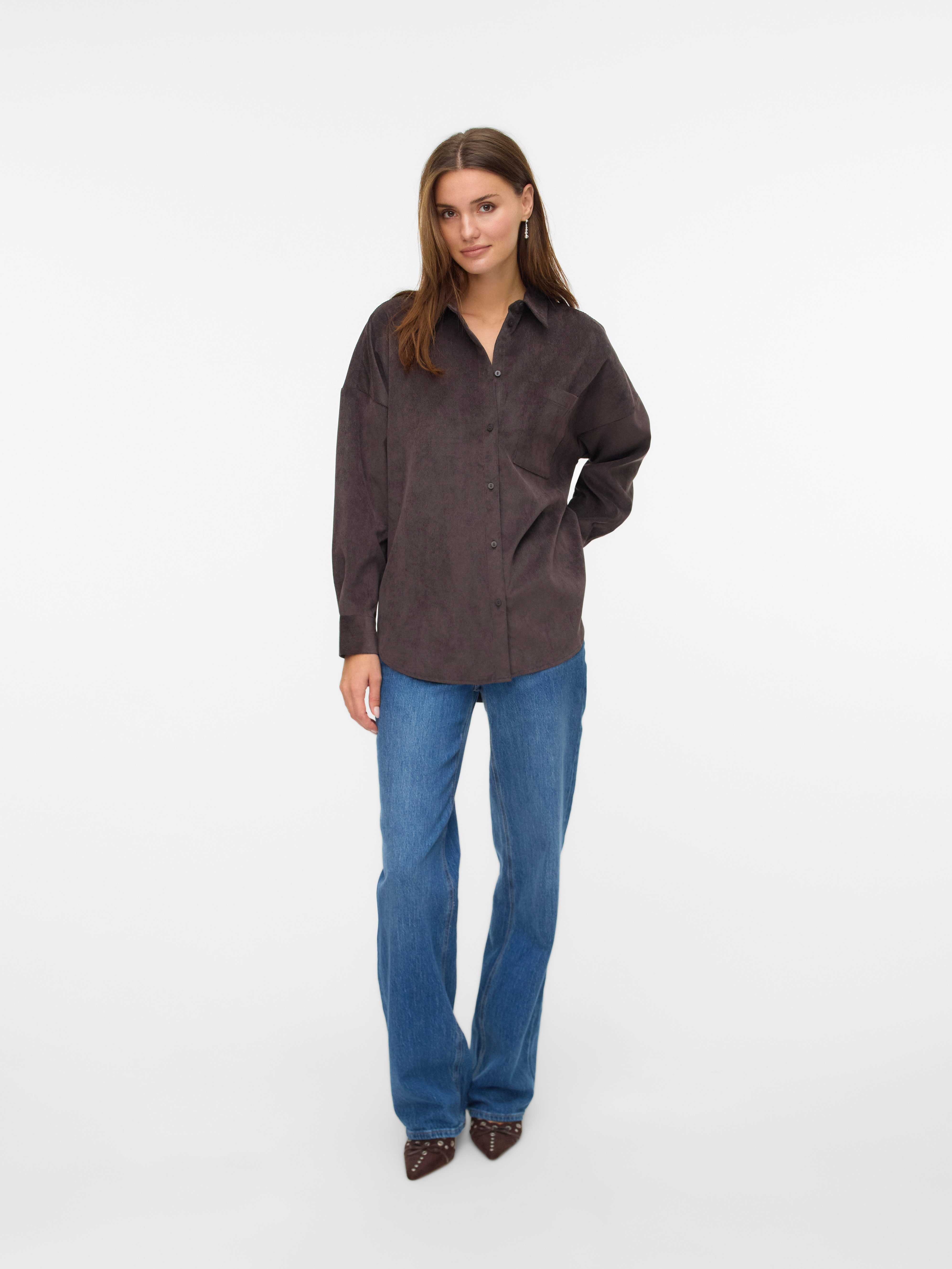 Vero Moda Overhemdblouse VMSANNE COURDEROY LS SHIRT WVN GA NOOS