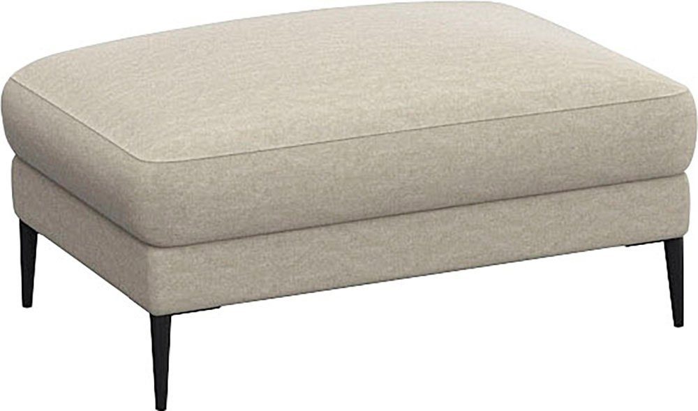 FLEXLUX Poef Belle gestoffeerde hocker, zithocker Scandinavisch design, in een sublieme verwerking