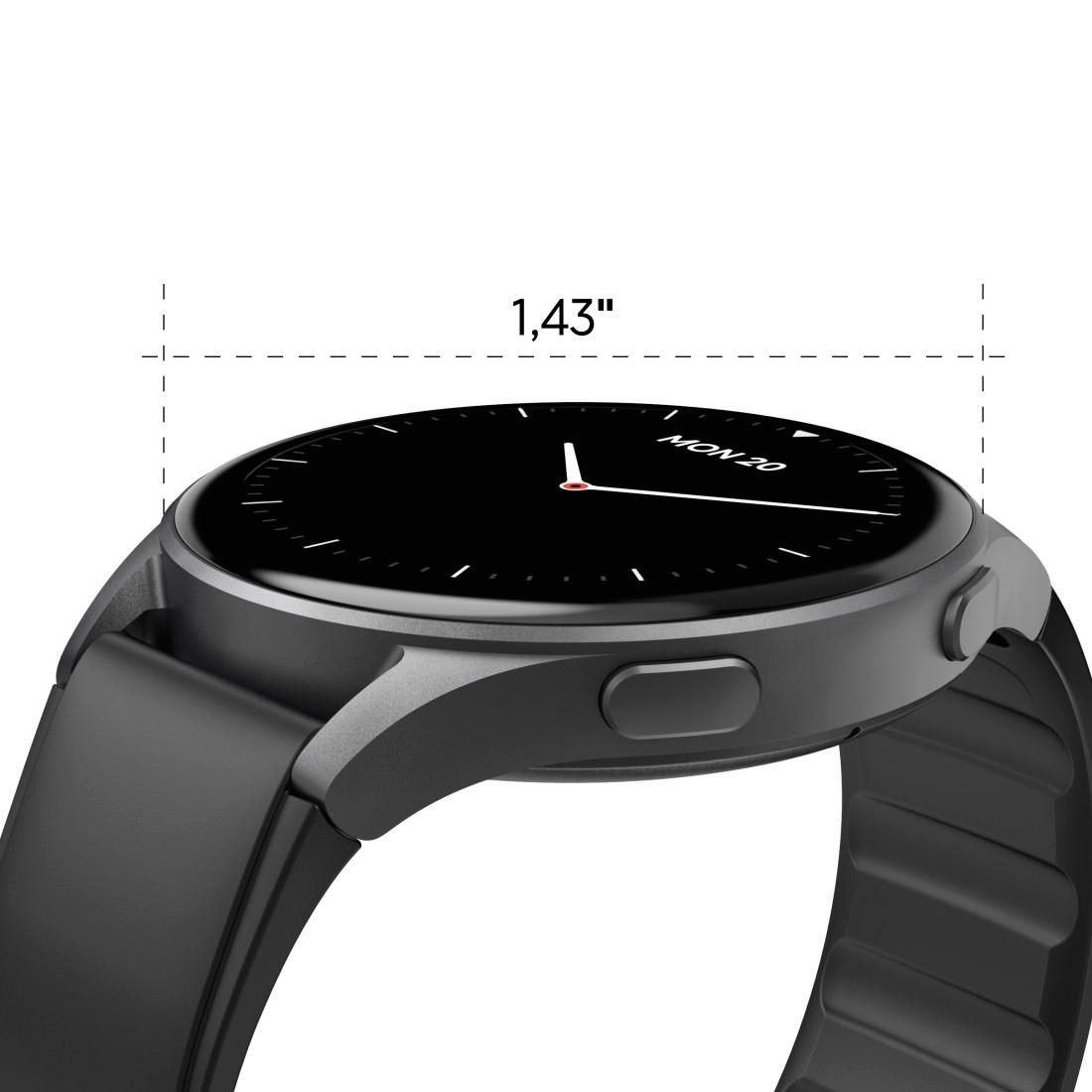 Hama Smartwatch 8900 (belfunctie, GPS, waterdicht IP68, hartslag)