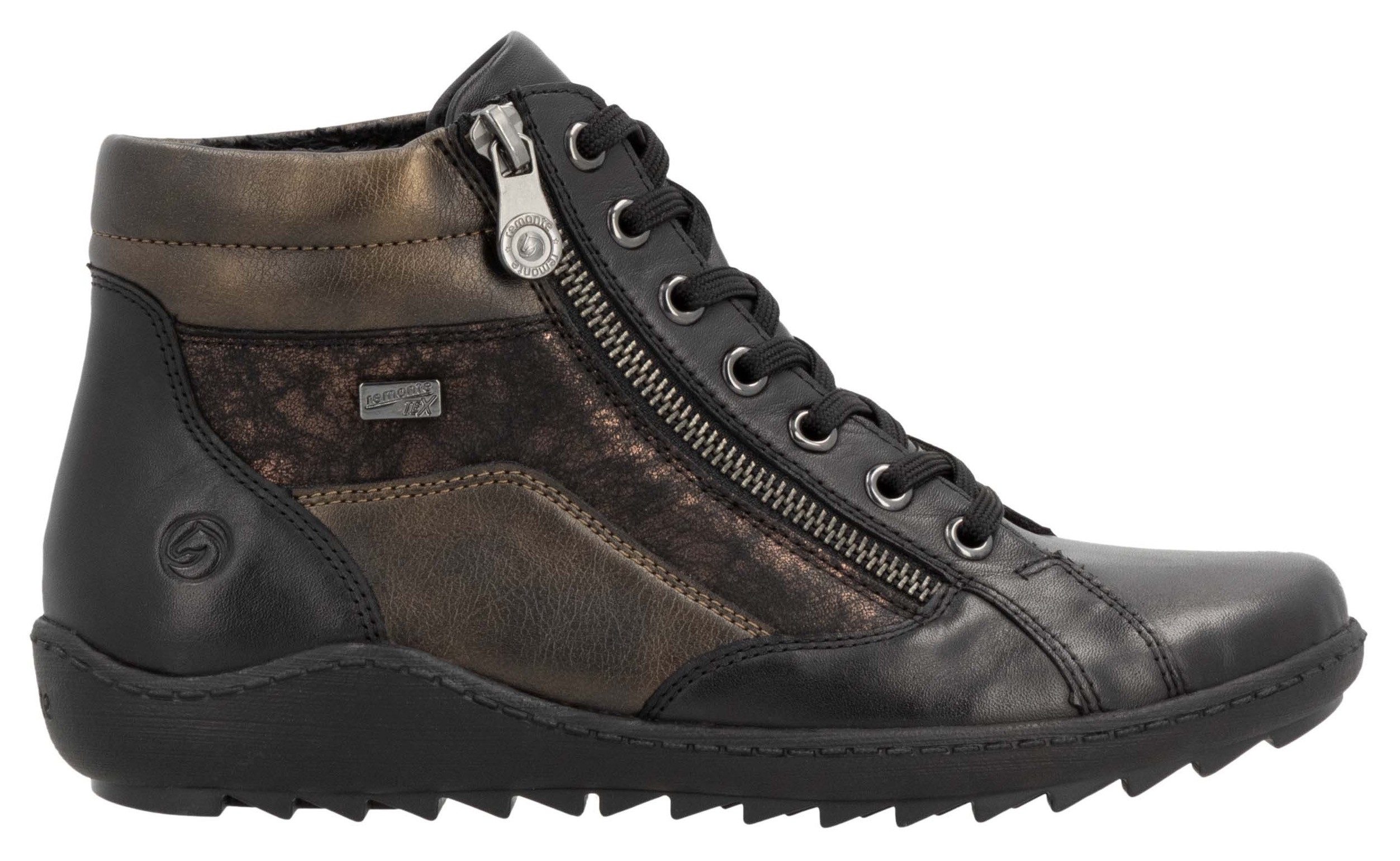 Remonte Veterschoenen flats, comfort schoen, veterschoen met tex-membraan