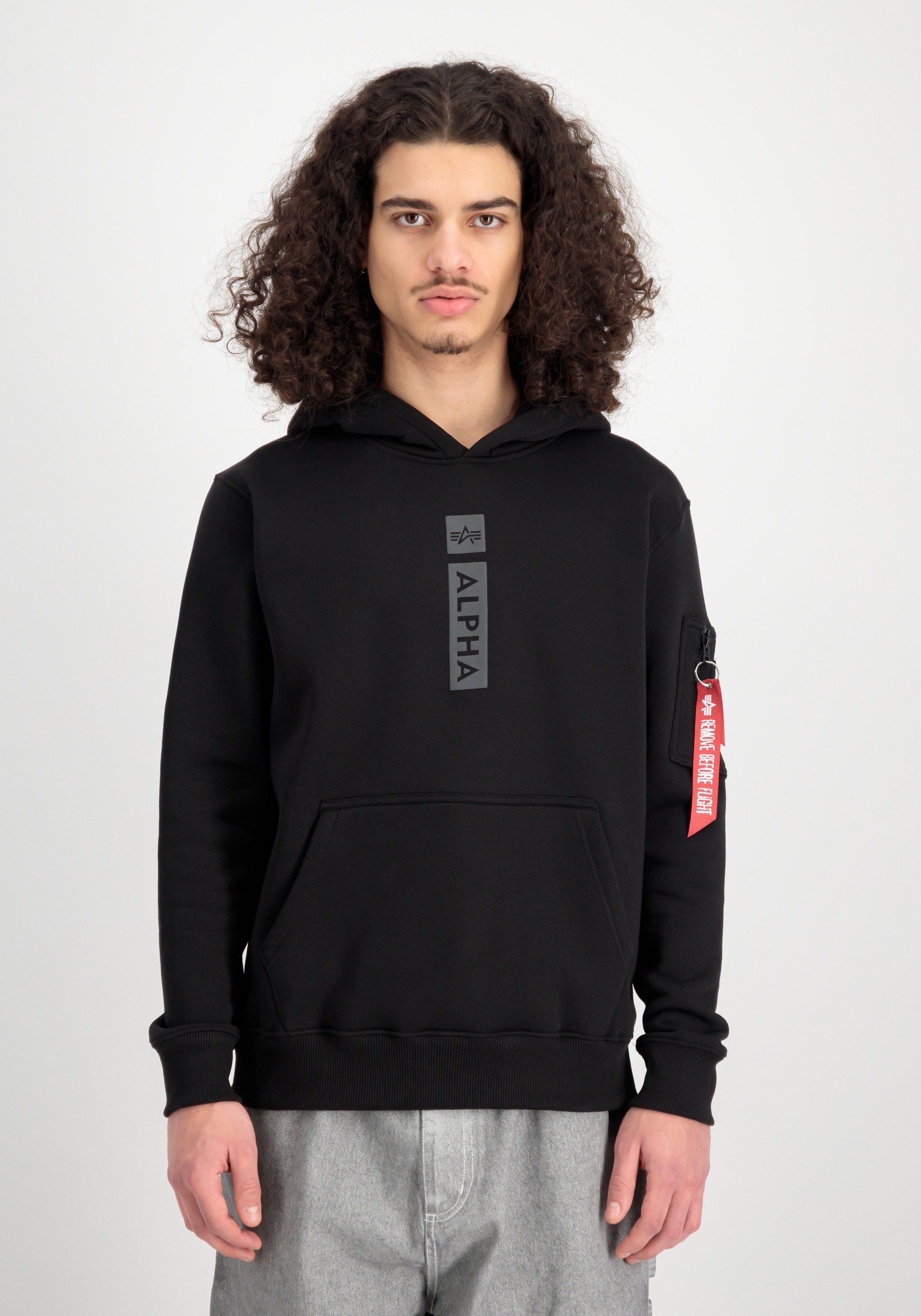 Alpha Industries Hoodie Men Hoodies Alpha Puff Print Hoodie