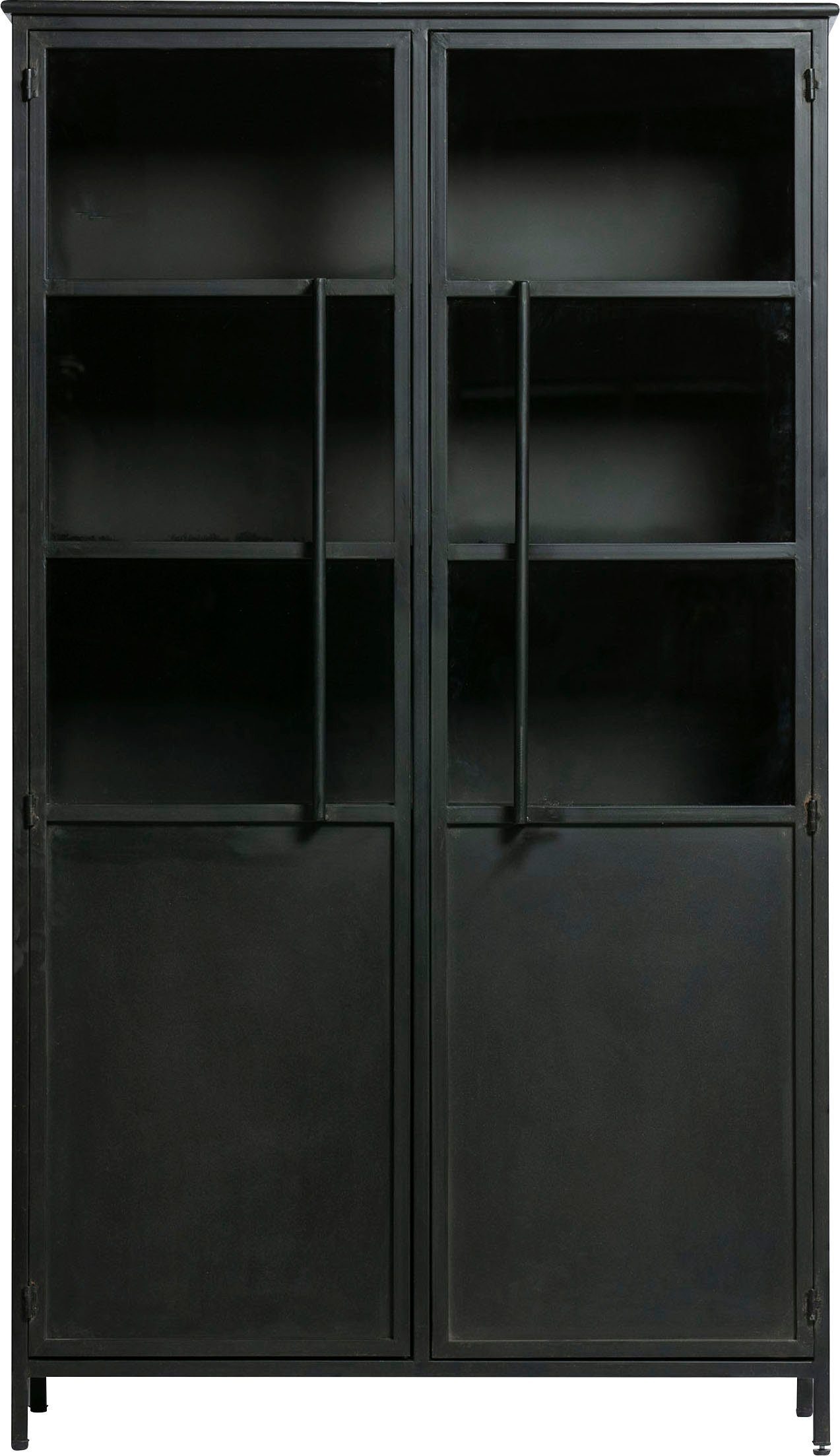 WOOOD Vitrinekast Exhibit met glazen deuren en veel opbergruimte, h 170 cm x b 99 cm