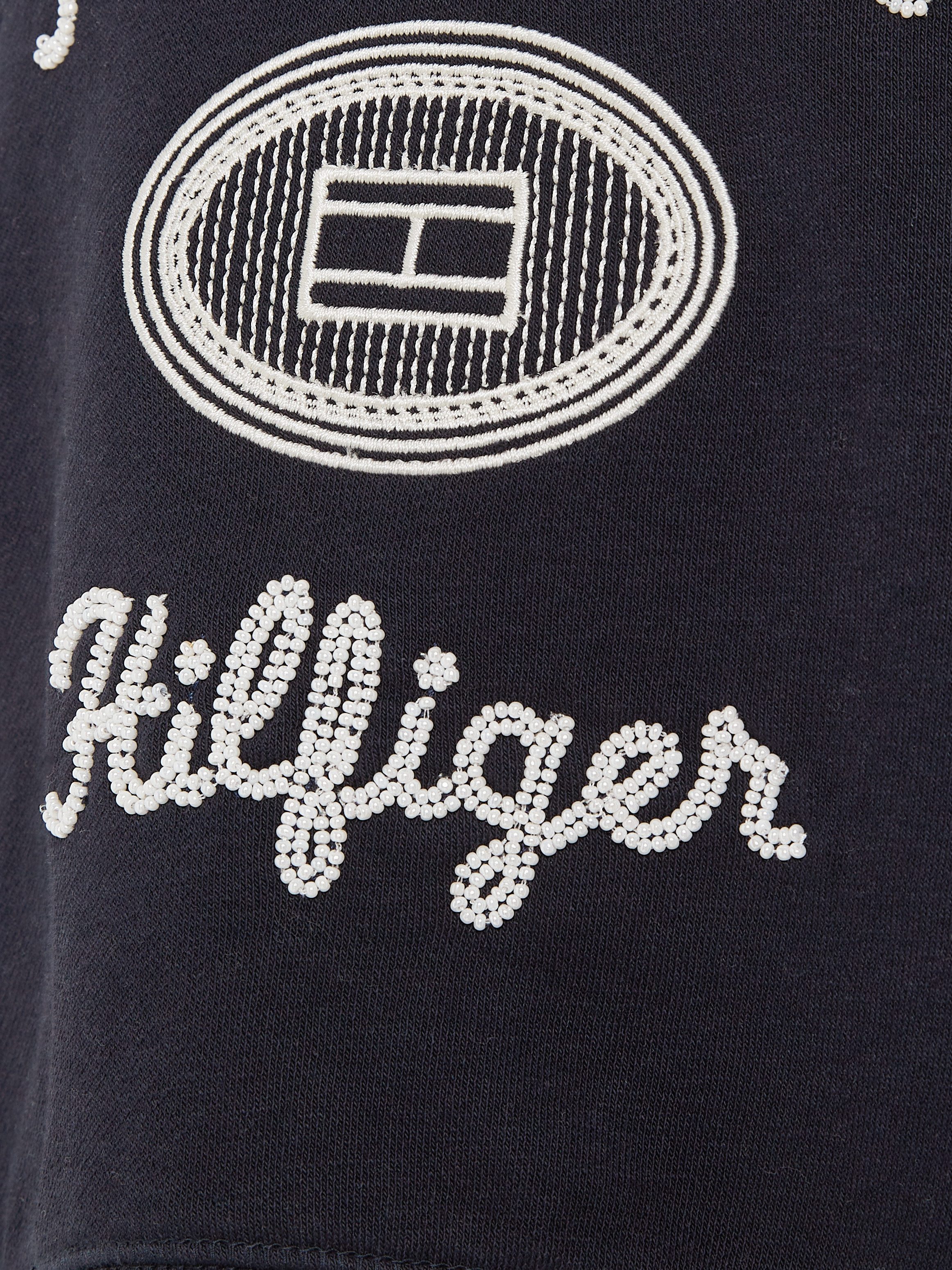 Tommy Hilfiger Shirt met lange mouwen HILFIGER NY EMBROIDERED CREWNECK Kinderen tot 16 jaar met logostiksel