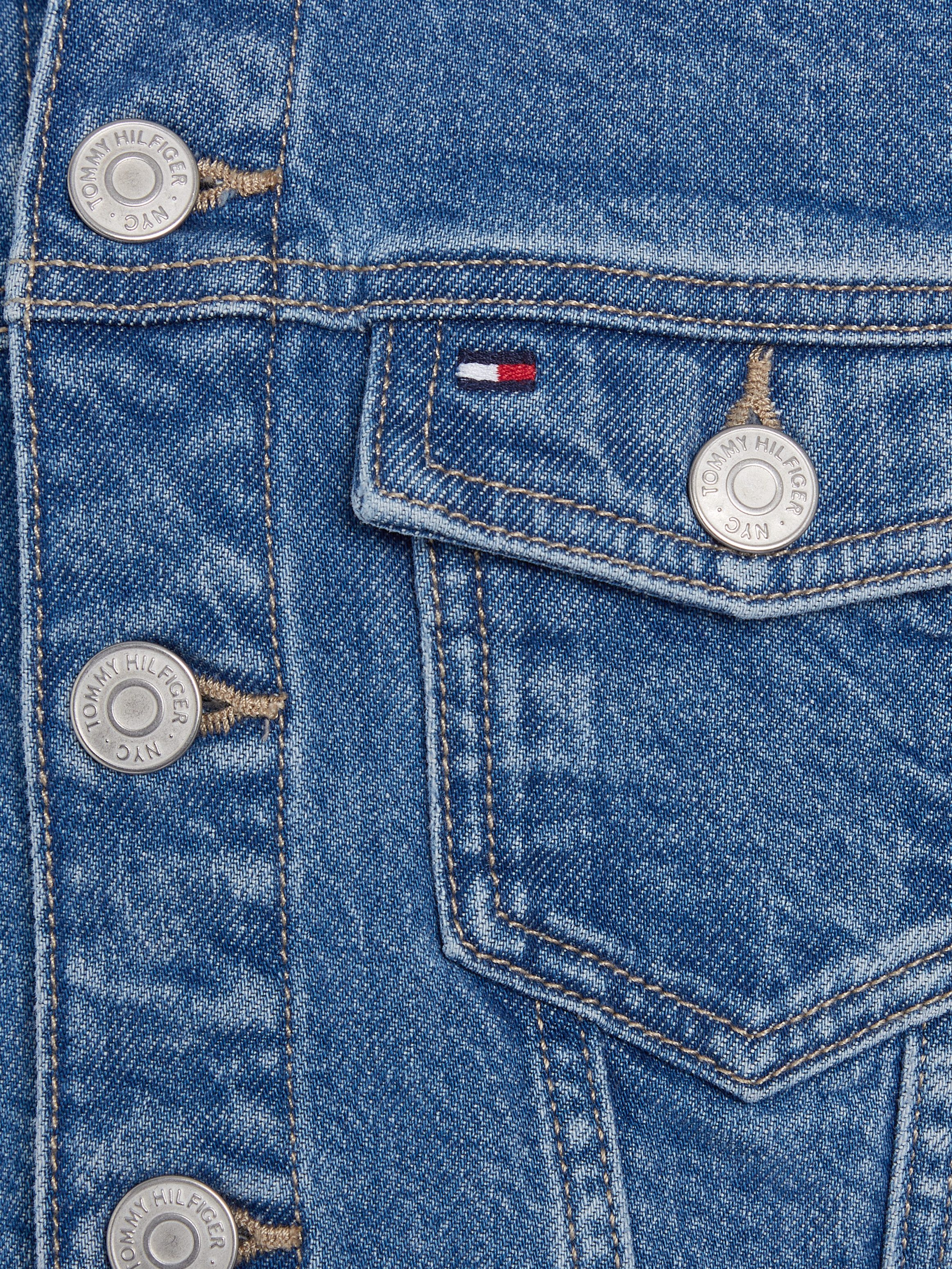 Tommy Hilfiger Jeansjack DENIM TRUCKER JACKET COMFORT Kinderen tot 16 jaar met logostiksel