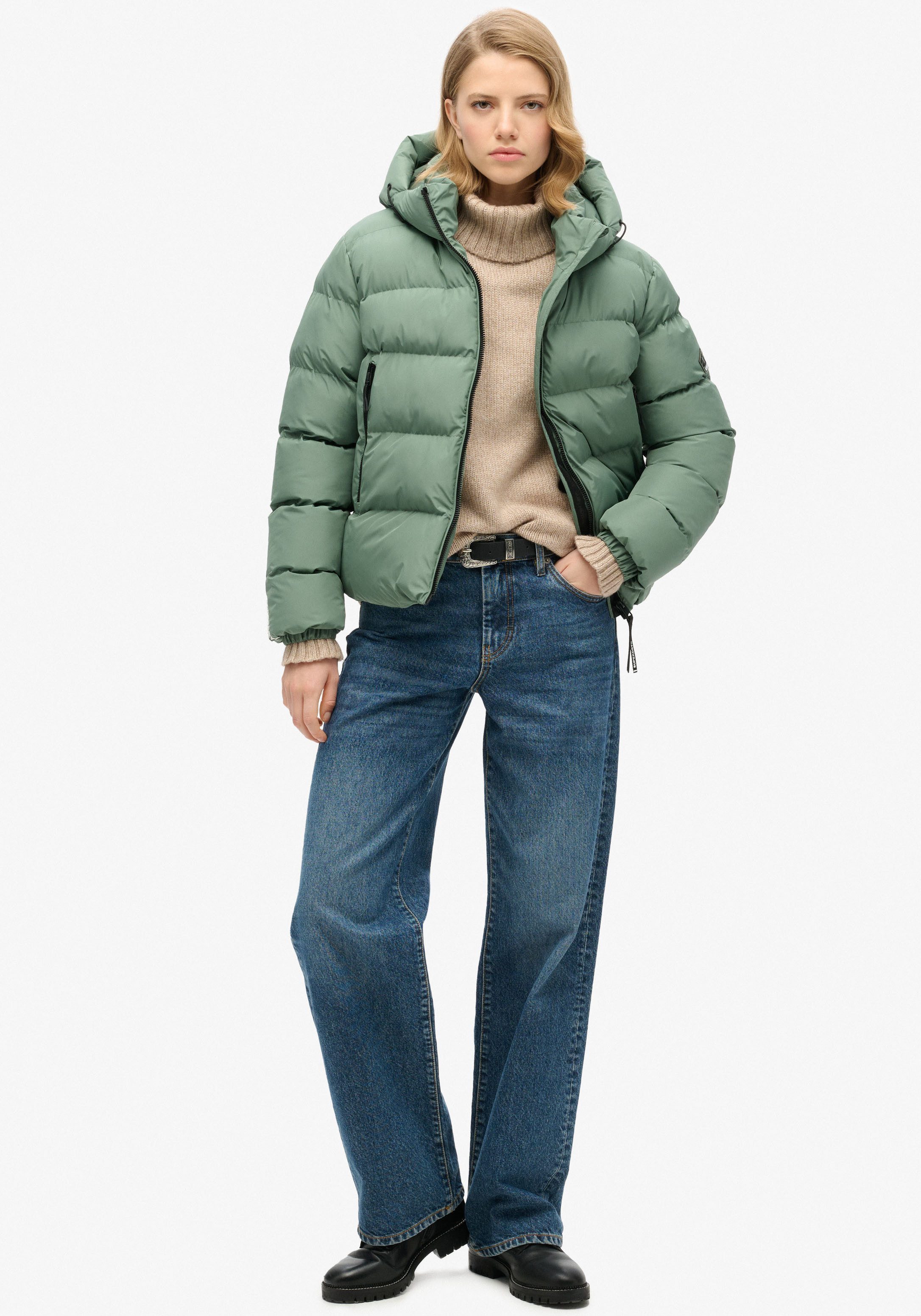 Superdry Gewatteerde jas HOODED SPORTS PUFFER JACKET